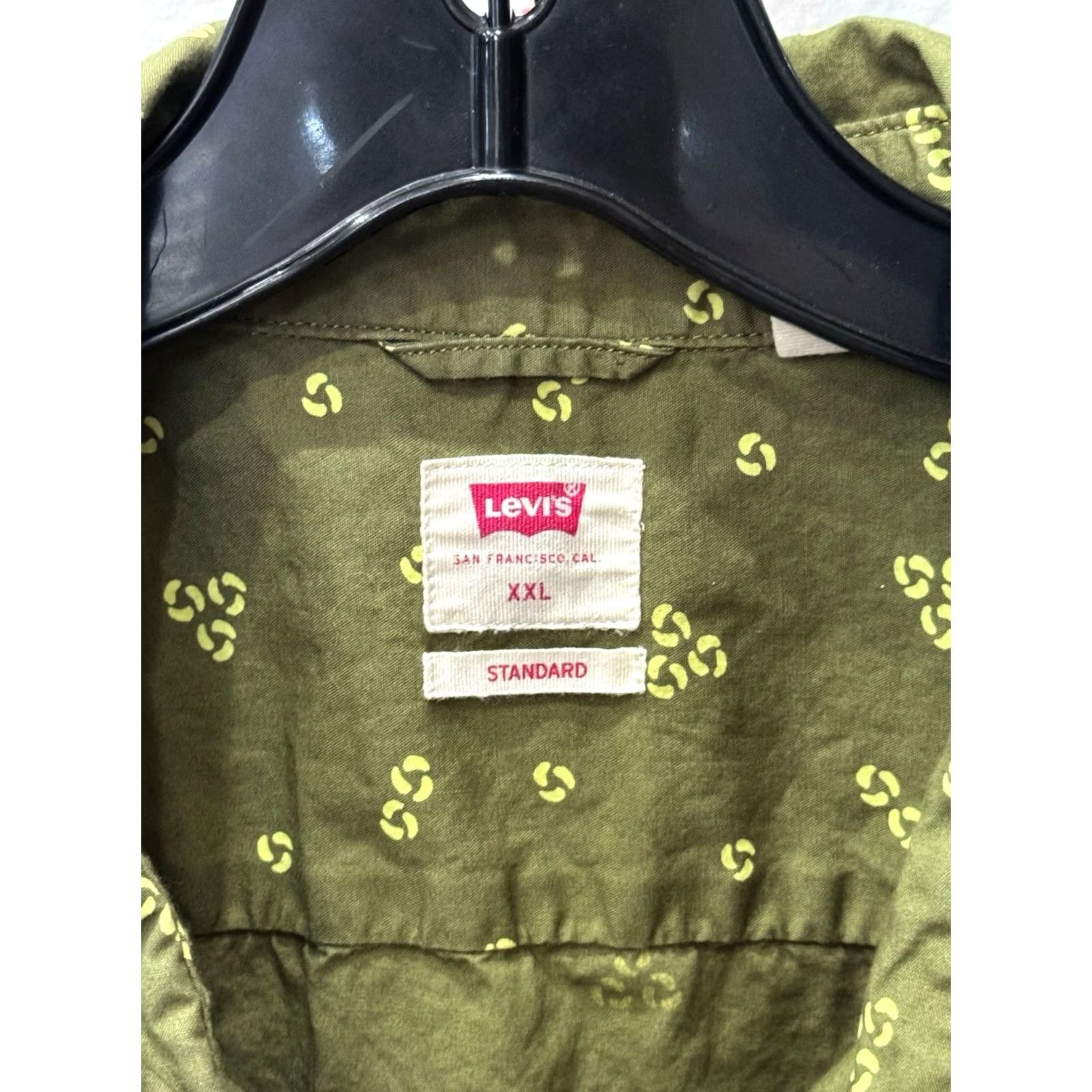 Etro Levis Shirt Short Sleeve 2XL XXL Green Multicolor Retro Artwork Button Up Men Size US XXL / EU 58 / 5 - 6 Thumbnail