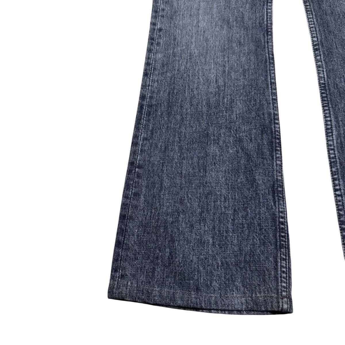 Levi's Vintage Levis 517 Faded Black Denim Flare Jeans Hedi Slimane Size US 29 - 7 Thumbnail
