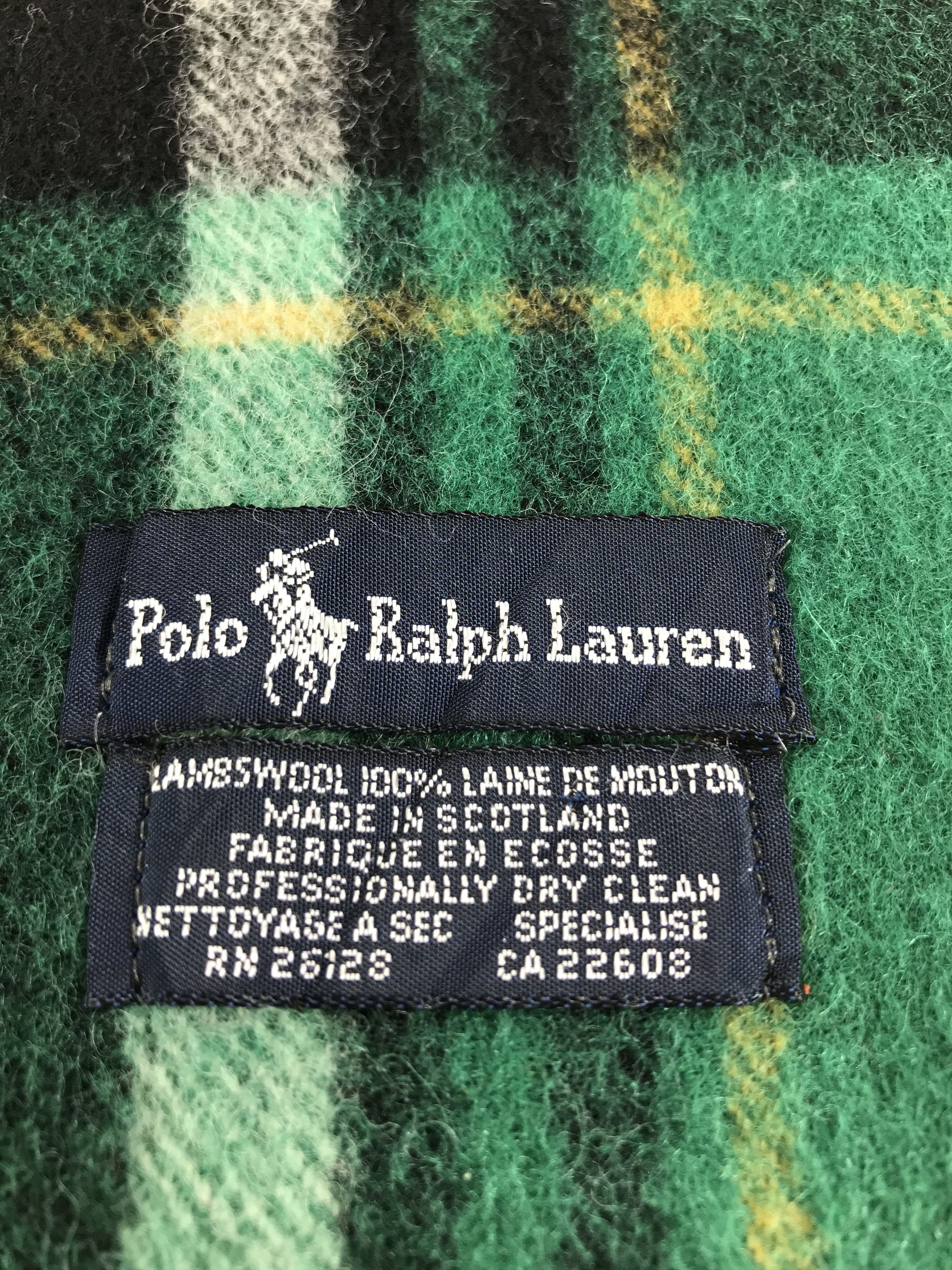 Polo Ralph Lauren Polo Ralph Lauren Wool Scarf Muffler V557 Size ONE SIZE - 5 Thumbnail