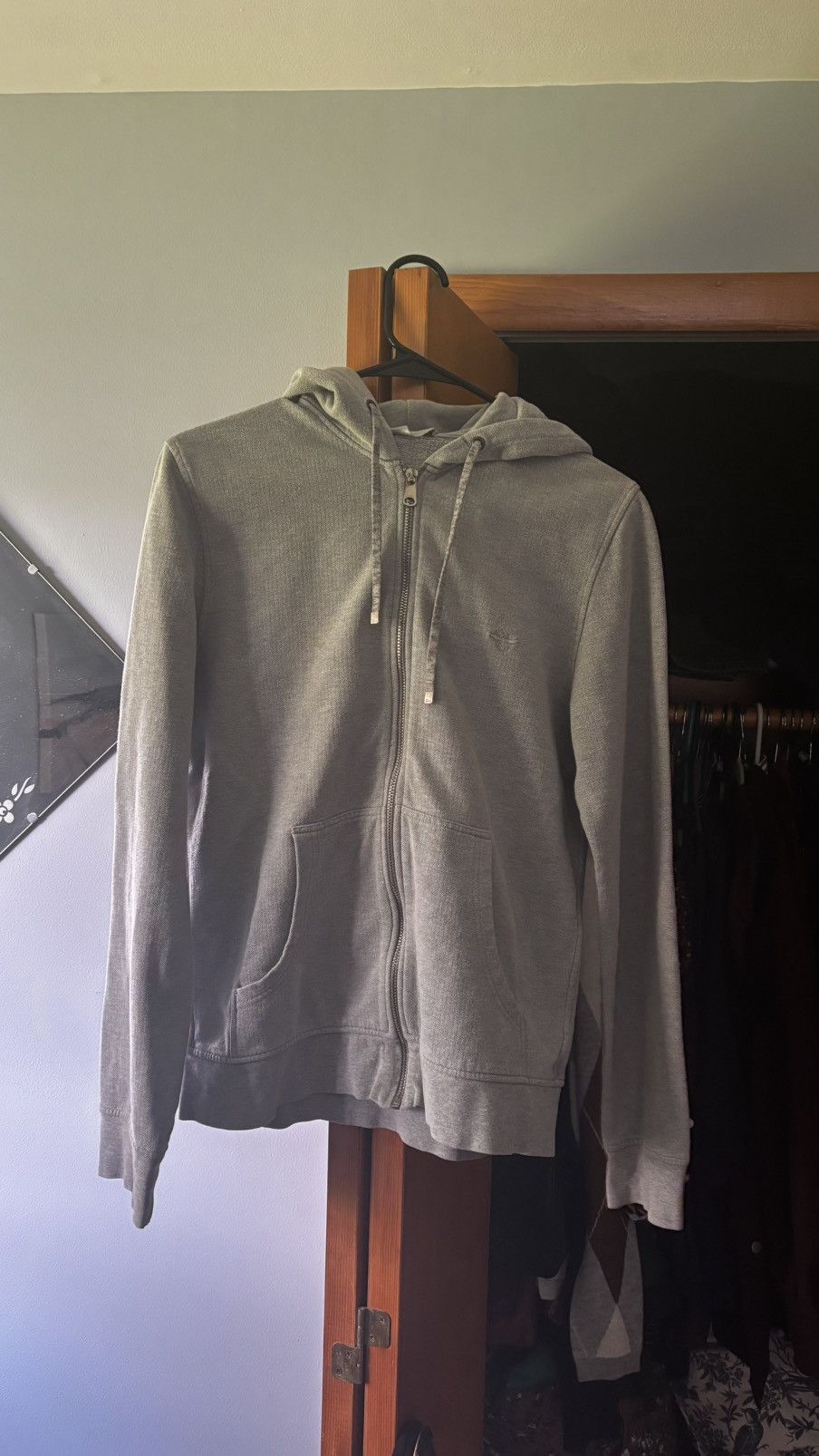 Hedi Slimane Dior Grey Bee Zip-Up Hoodie