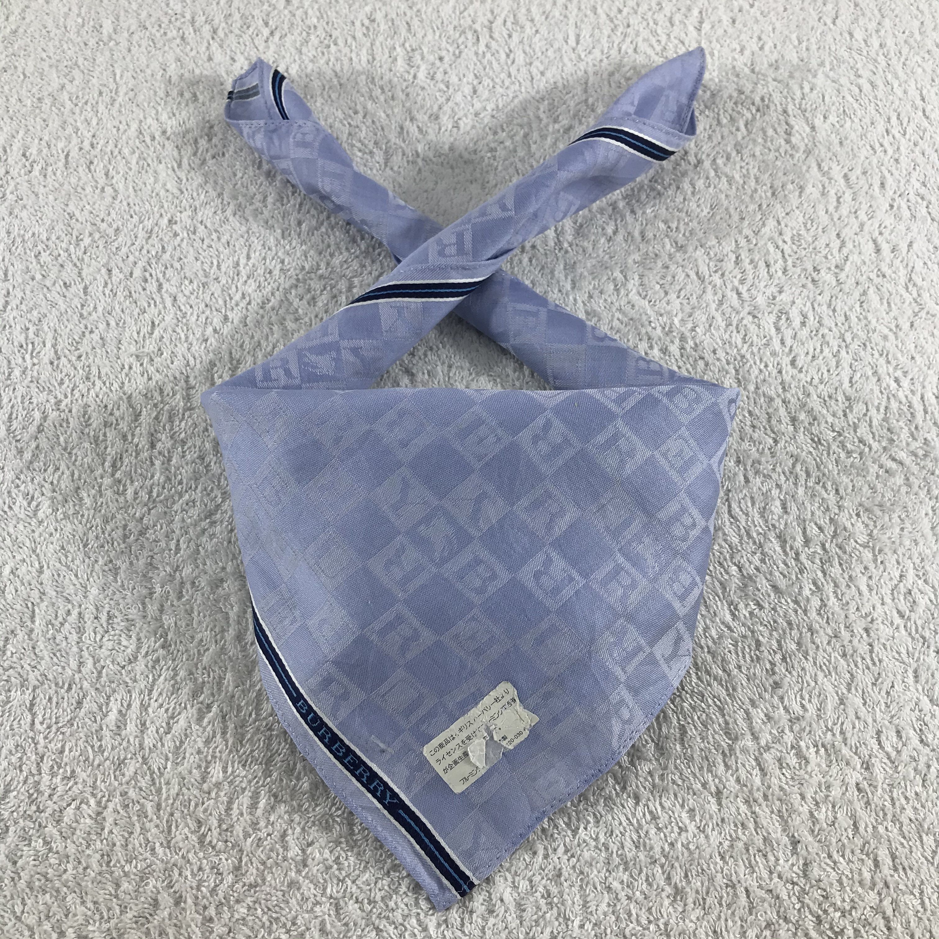Burberry × Vintage Burberry Bandana / Handkerchief / Neckerchief - S244 Size ONE SIZE - 3 Thumbnail