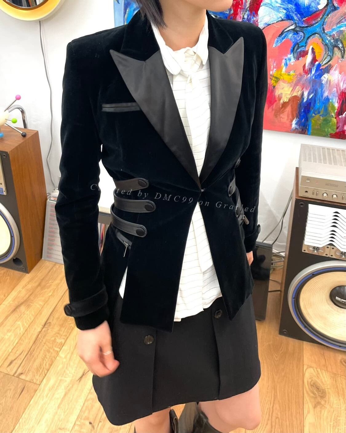 Versace Versace Vintage Tuxedo-Inspired Coat Size US M / EU 48-50 / 2 - 1 Thumbnail