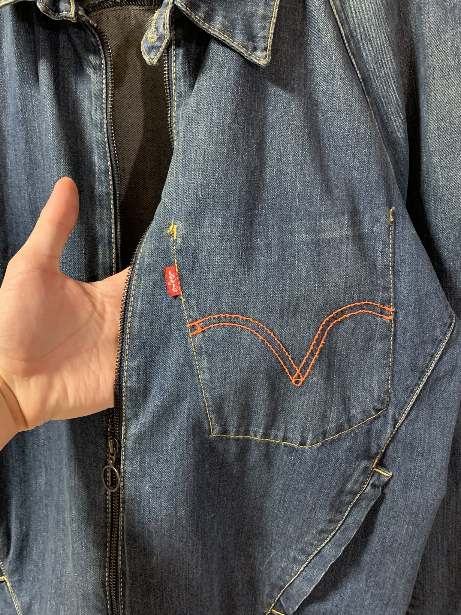 Levi's Vintage Clothing Vintage Levi's Engineered Jeans Denim Jacket Size US L / EU 52-54 / 3 - 3 Thumbnail