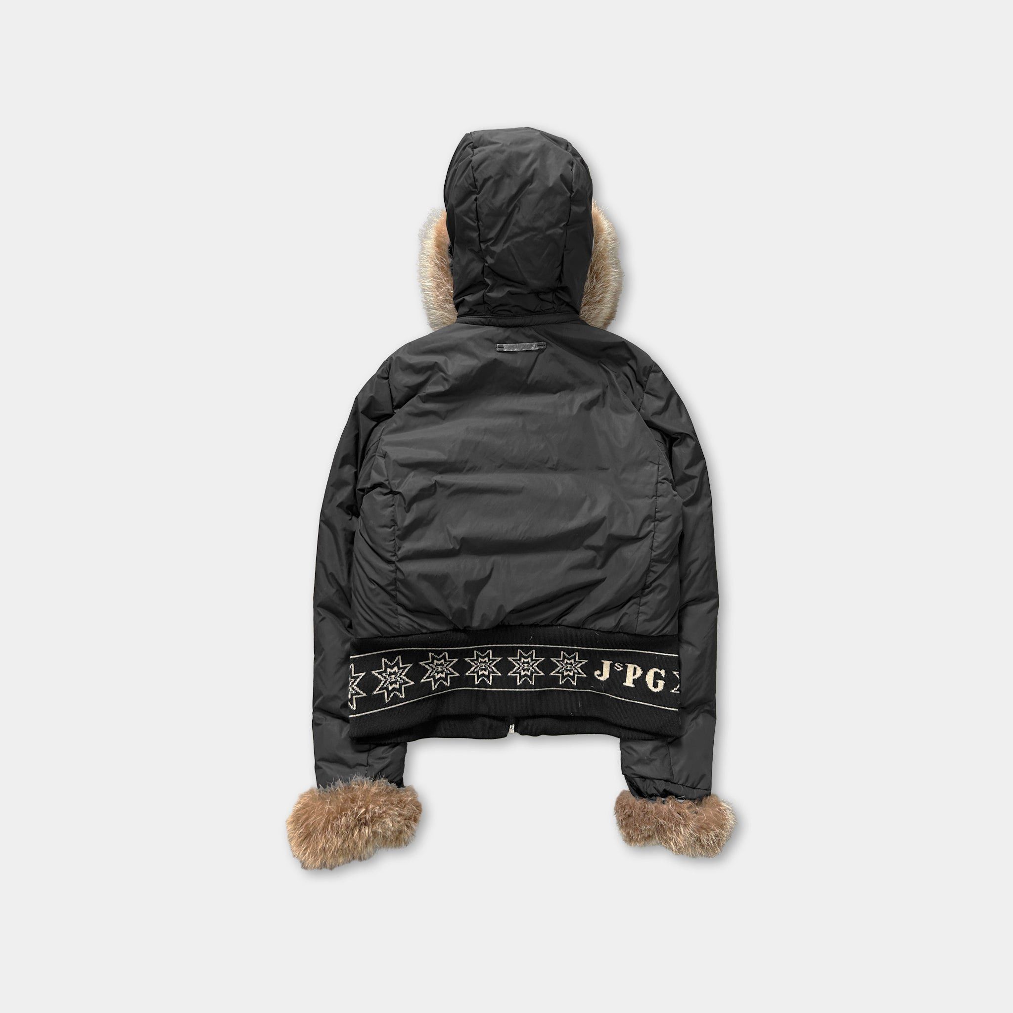 Jean Paul Gaultier Jean Paul Gaultier Fur Hooded Jacket Black Size US XS / EU 42 / 0 - 4 Thumbnail