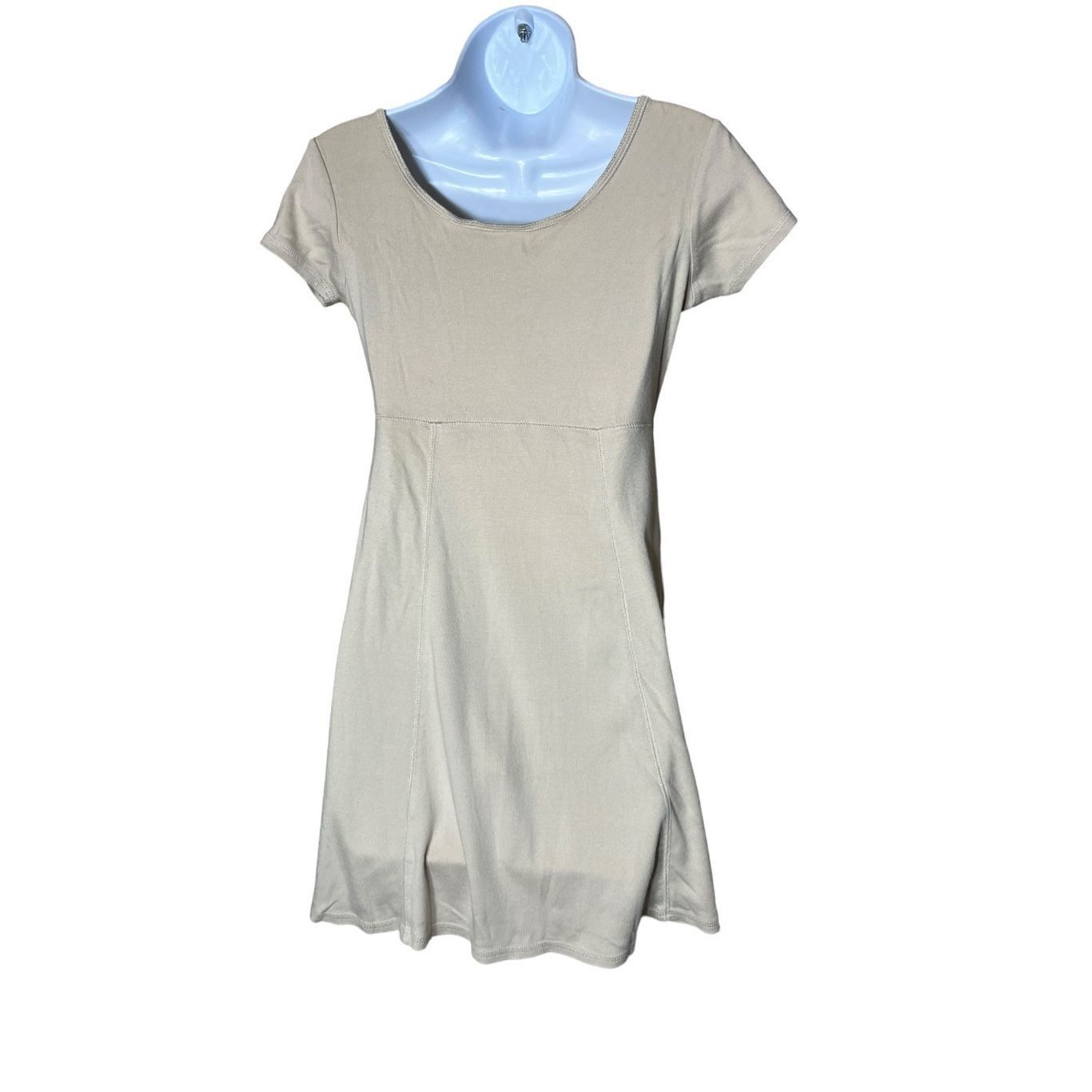 Nordstrom BP Nordstrom Y2K Tan Fit and Flare Dress Size M Size M / US 6-8 / IT 42-44 - 5 Thumbnail