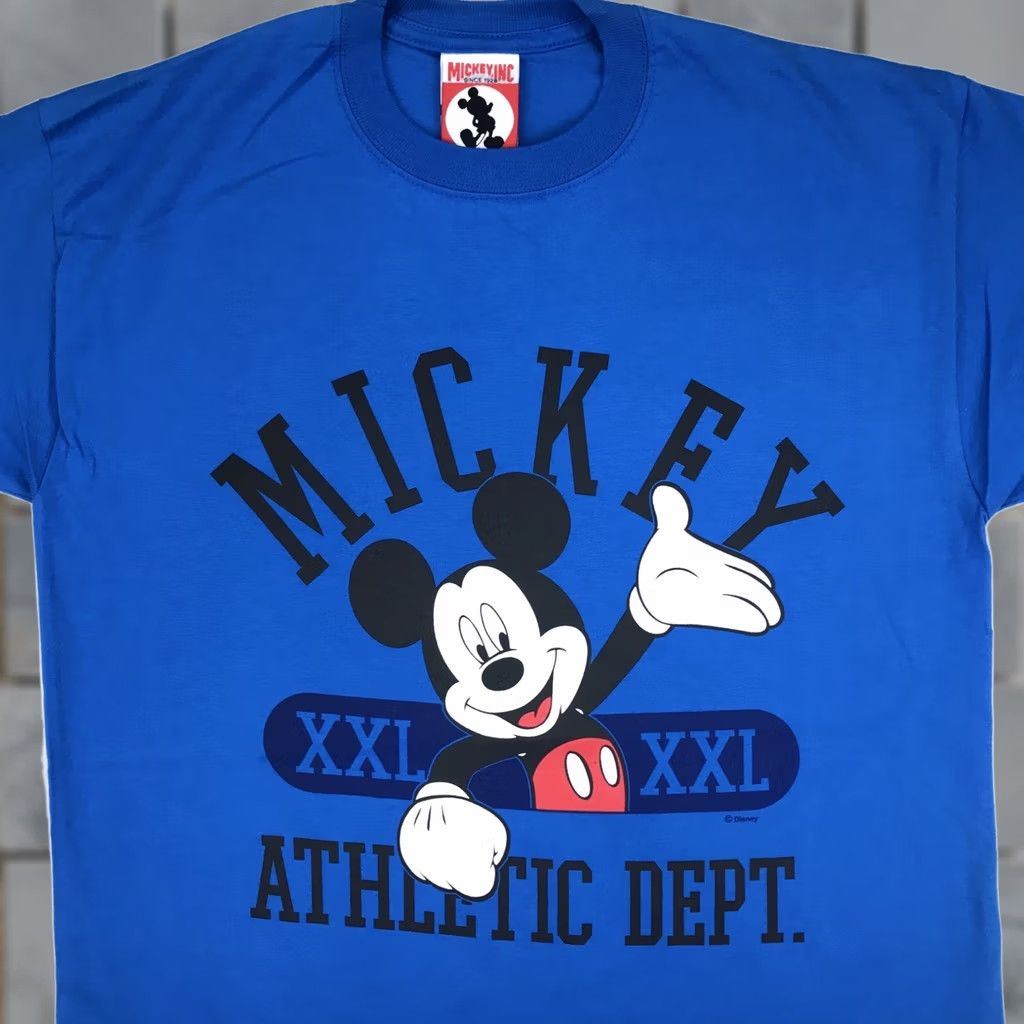 Disney VINTAGE Mickey Mouse ATHLETIC DEPT. T-Shirt Mens M Blue 90s Cartoon Disney 80s 90s Nike? Size US M / EU 48-50 / 2 - 1 Thumbnail