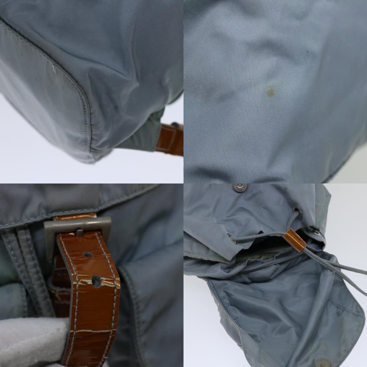 Prada PRADA Backpack Nylon Light Blue Size ONE SIZE - 11 Thumbnail