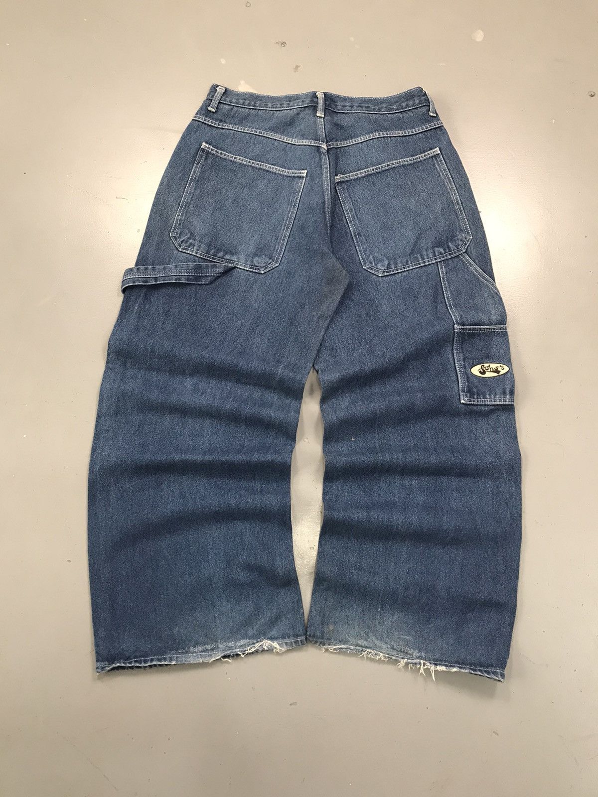 JNCO × Southpole × Vintage Vintage soho’s spell out baggy fit denim Size US 34 / EU 50 - 1 Thumbnail