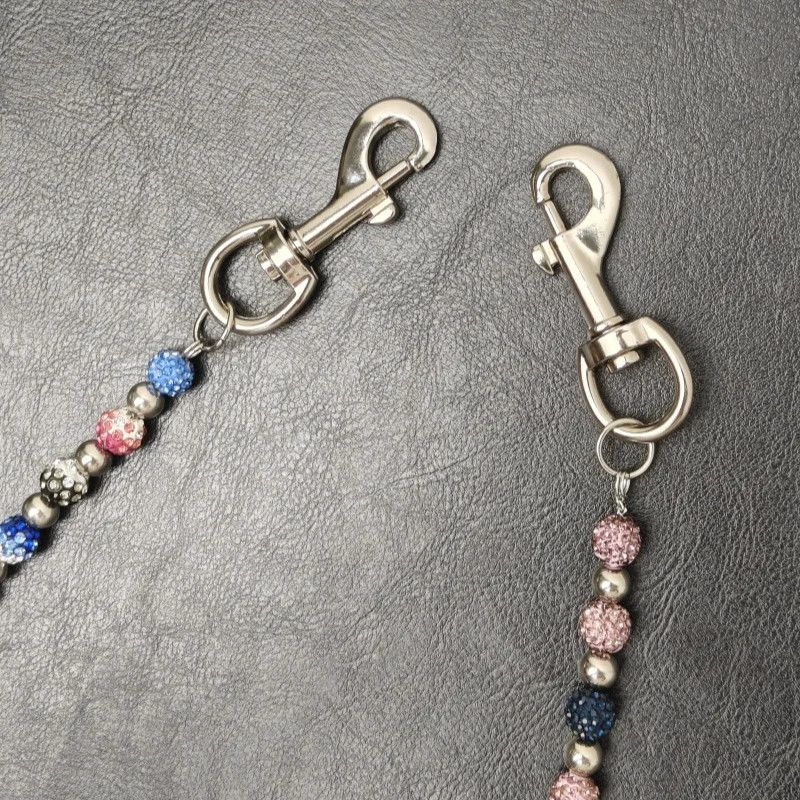 Jewelry Round Bead Rhinestone Multicolor Punk Pants Chain Size ONE SIZE - 6 Thumbnail