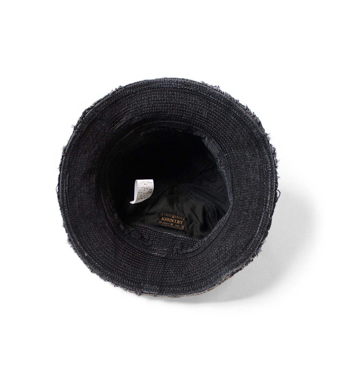 Kapital Kapital old man & sea 11.5oz Crash Remake Black denim hat Size ONE SIZE - 6 Thumbnail