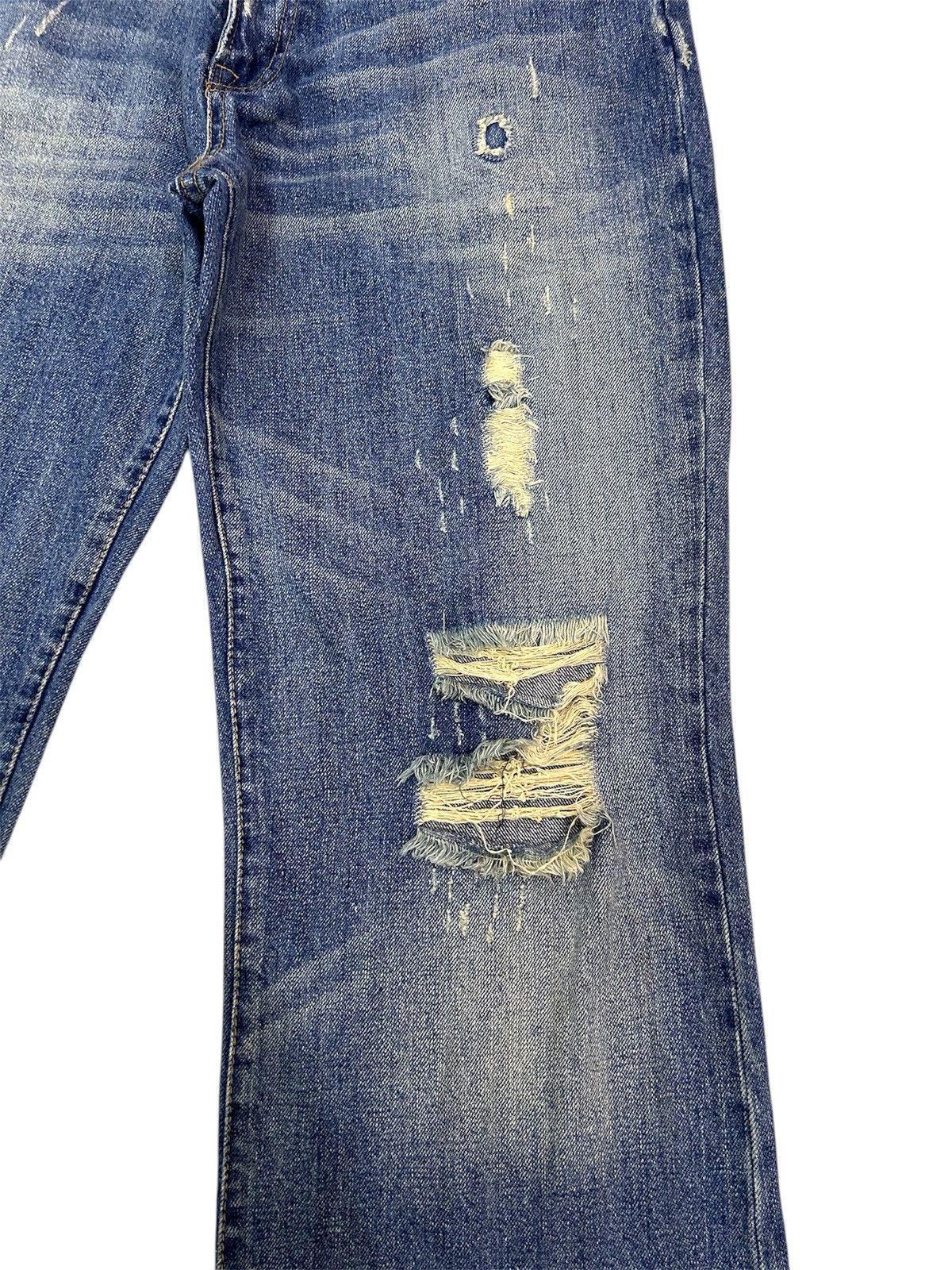 Abercrombie & Fitch × Vintage 💥 Vintage Abercrombie & Fitch Denim Distressed Punk Ripped Size US 34 / EU 50 - 5 Thumbnail