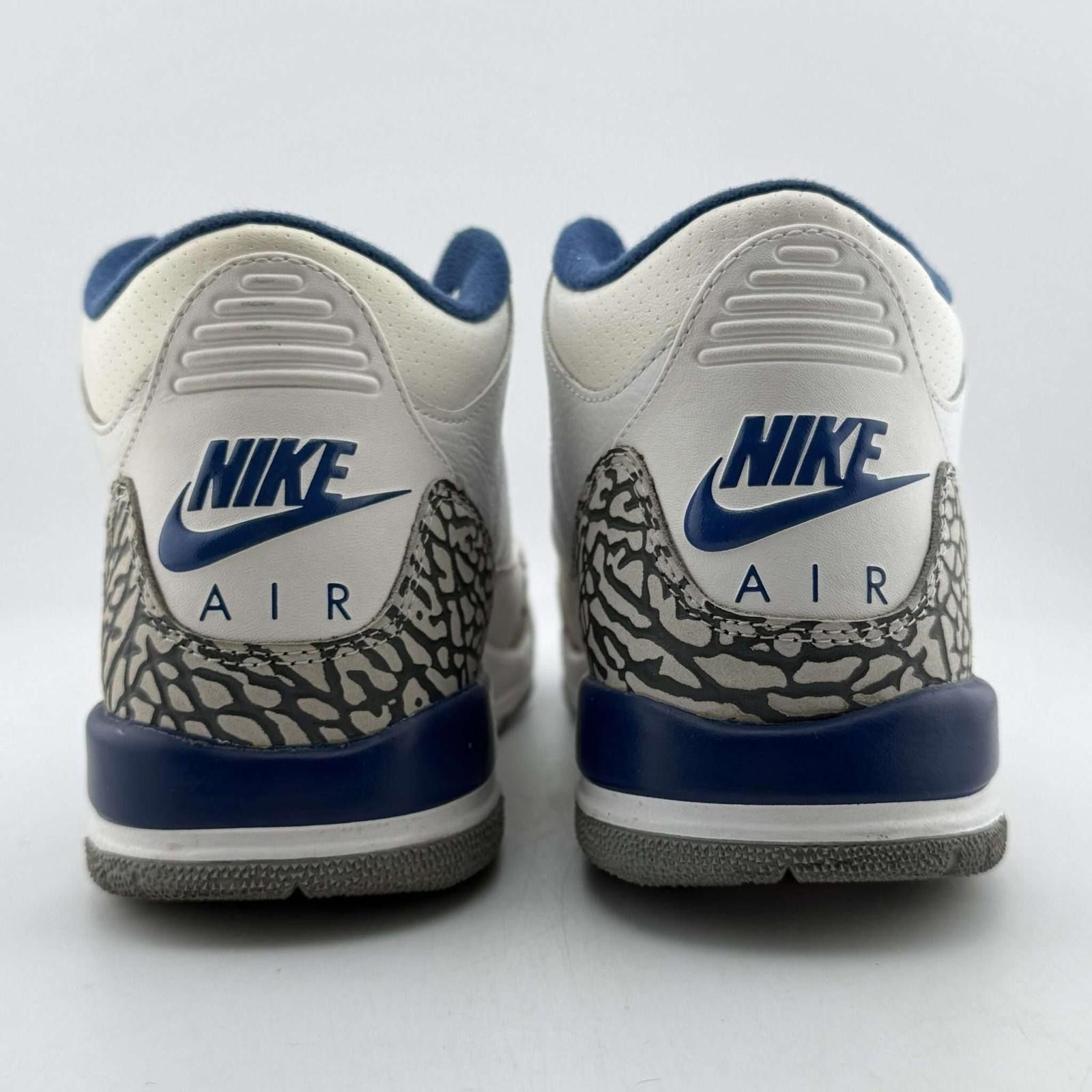 Jordan Brand Air Jordan 3 Retro OG BG White/Fire Red-True Blue 4.5Y Size US 5 / EU 37 - 5 Thumbnail