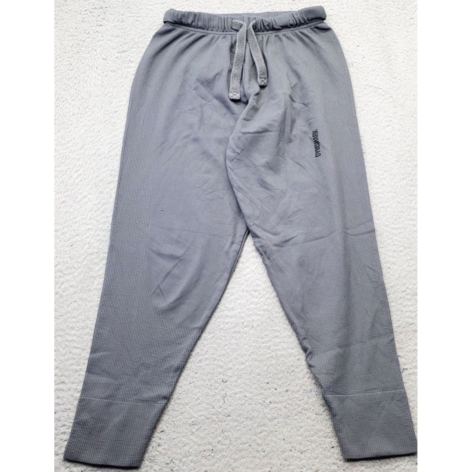 Gymshark Gymshark Jogger Pants Womens XS Gray Stretch Relaxed Fit Tapered Leg Drawstring Size 26" / US 2 / IT 38 - 2 Thumbnail