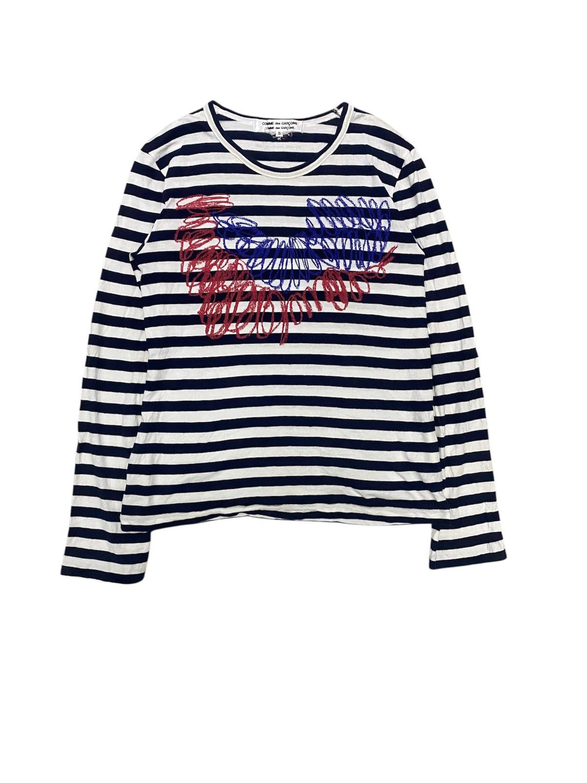 SS13 Cdg stripe abstract ls