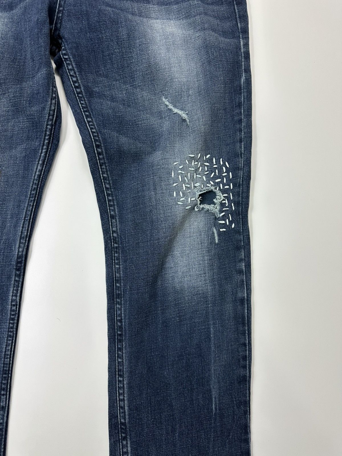 Dsquared2 Dsquared2 Denim Blue Jeans Distressed Logo Fit Size US 32 / EU 48 - 6 Thumbnail