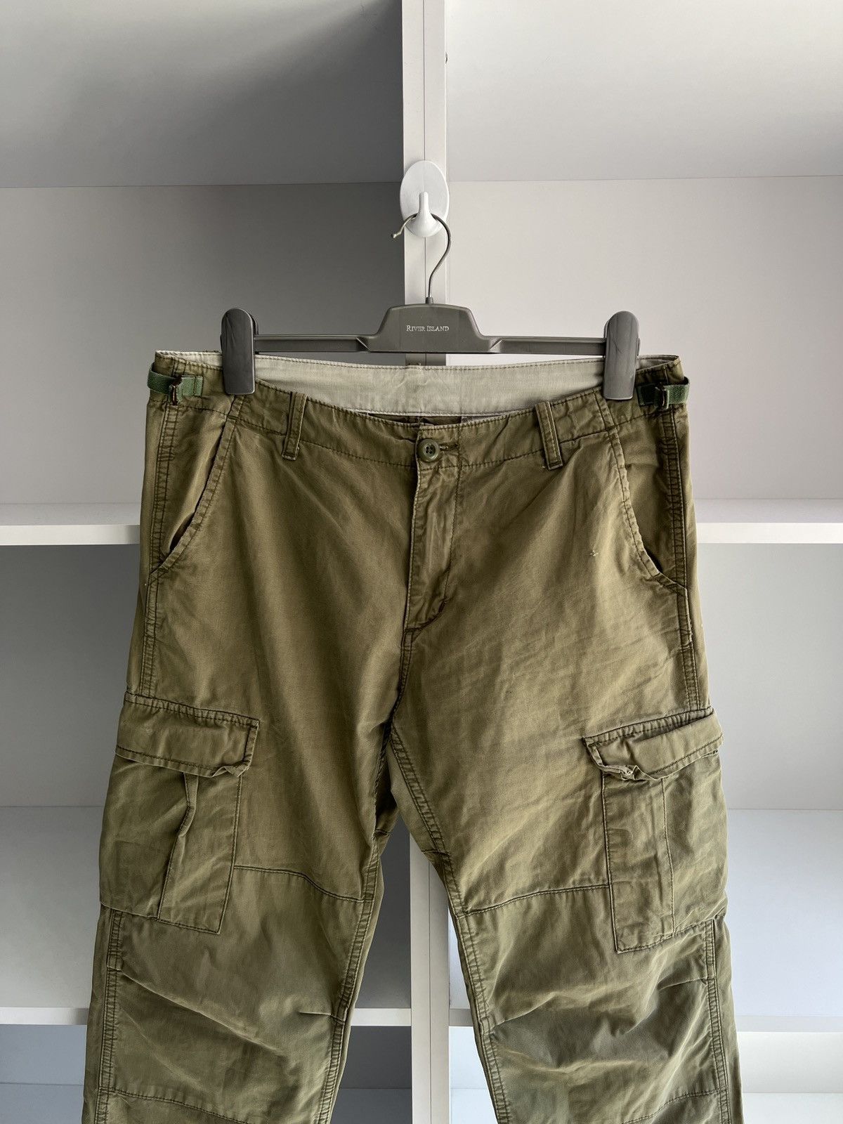 Carhartt × Vintage Vintage Carhartt Cargo Green Pants Size US 33 - 5 Thumbnail