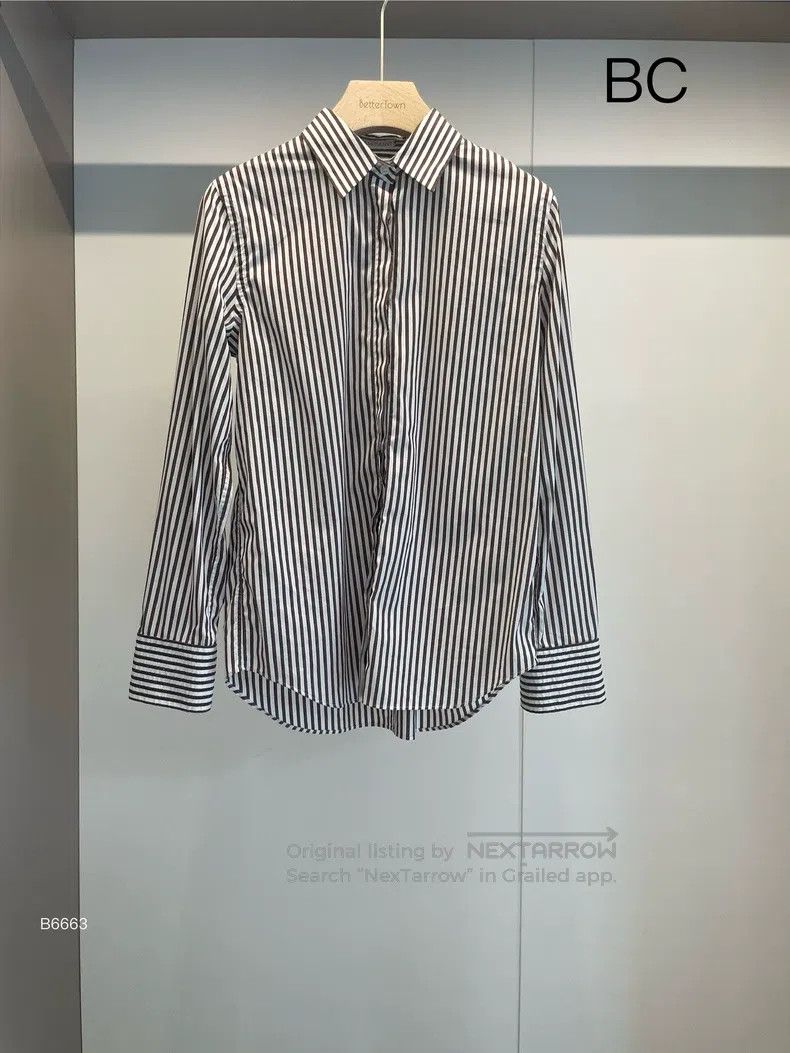Brunello Cucinelli Brunello Cucinelli Striped Shirt Size M / US 6-8 / IT 42-44 - 1 Thumbnail