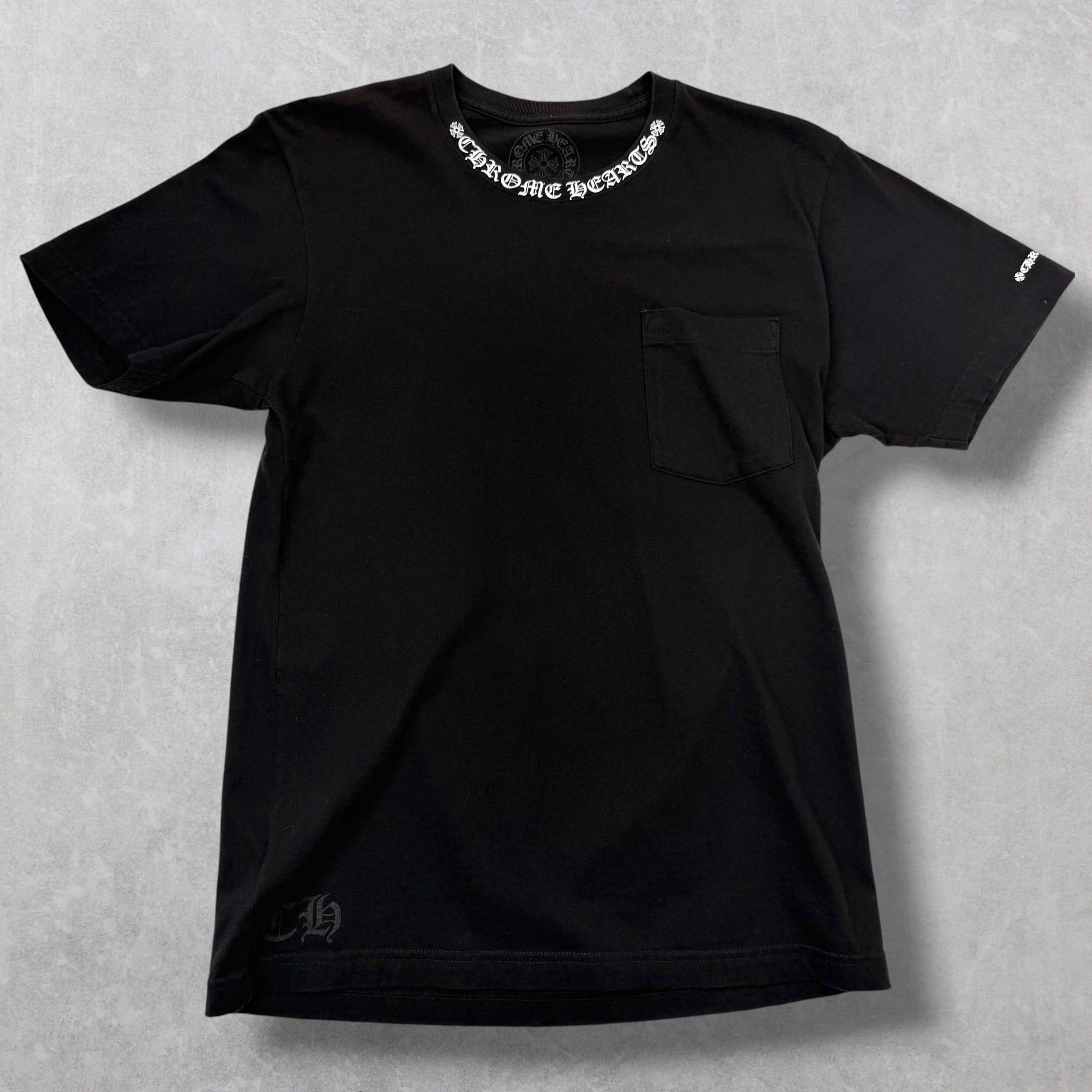 Chrome Hearts Chrome Hearts White Neck Logo Tee Black M Size US M / EU 48-50 / 2 - 1 Thumbnail