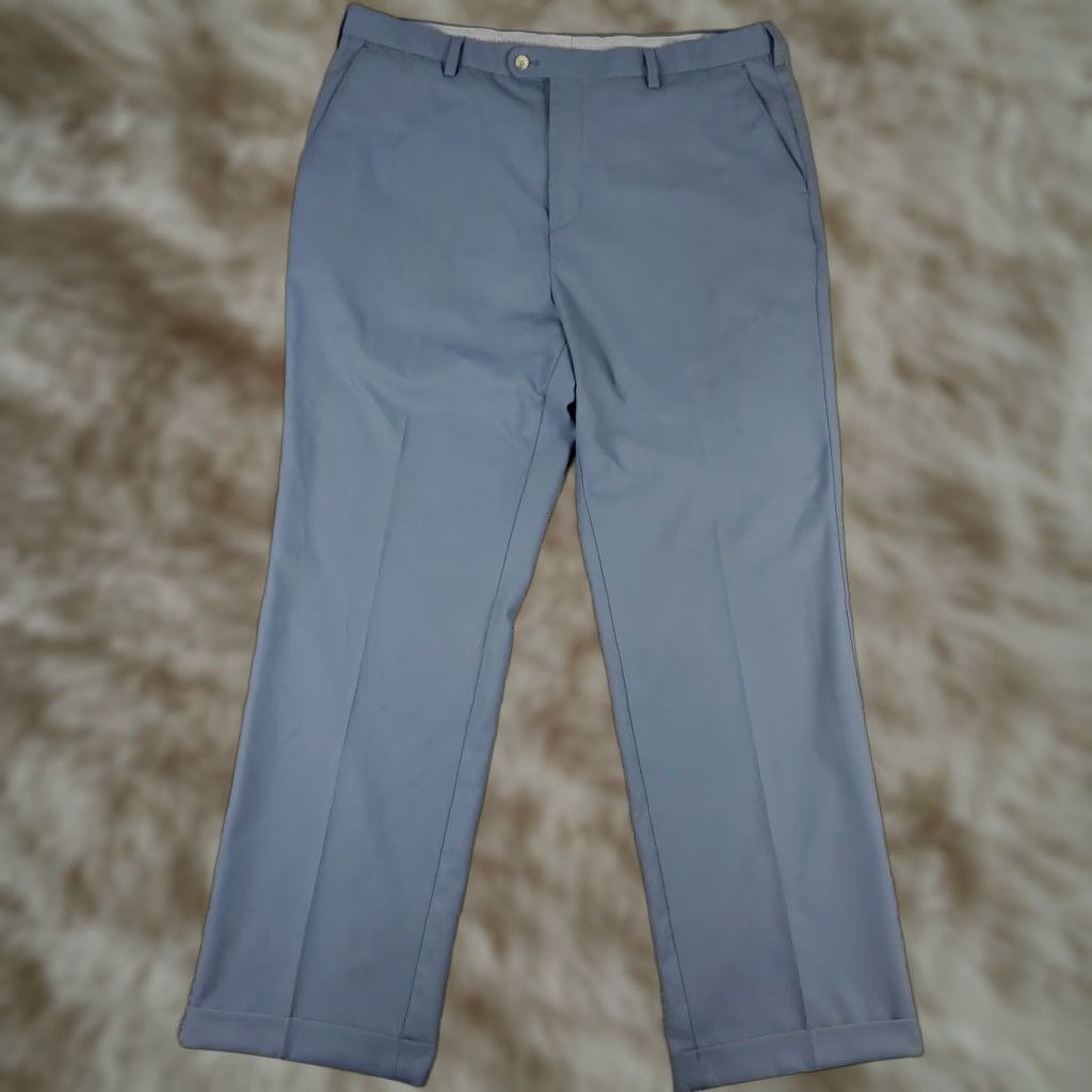 Peter Millar Peter Millar Pants Mens 40x32 Blue Cuffed Golf Slash Pockets Chino Trousers Size US 40 / EU 56 - 1 Thumbnail