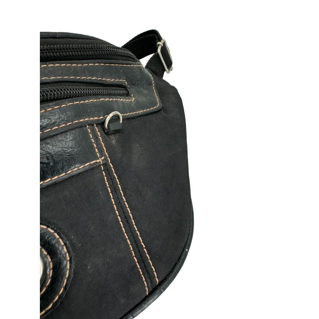 Designer × Vintage Vintage Mouflon Canvas Leather Waist Belt Bag Size ONE SIZE - 6 Thumbnail