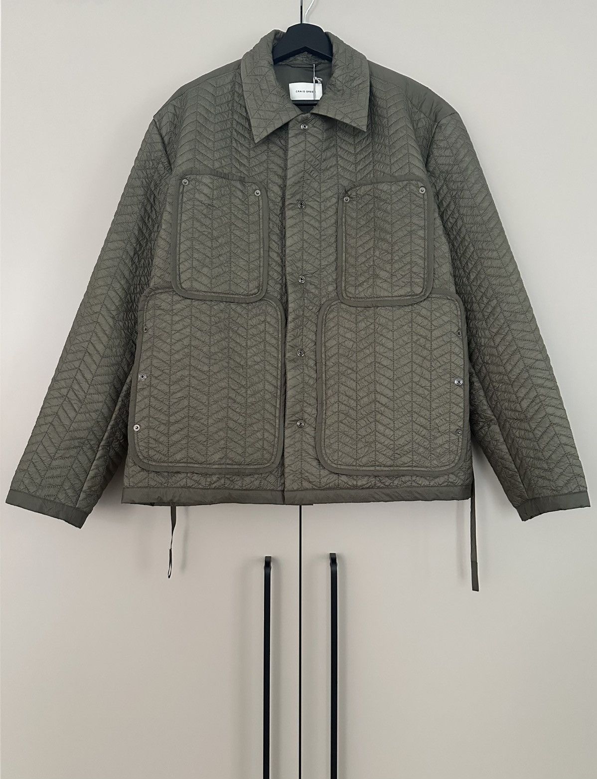 Craig Green CRAIG GREEN Quilted Worker Jacket - Green - Large Size US L / EU 52-54 / 3 - 3 Thumbnail