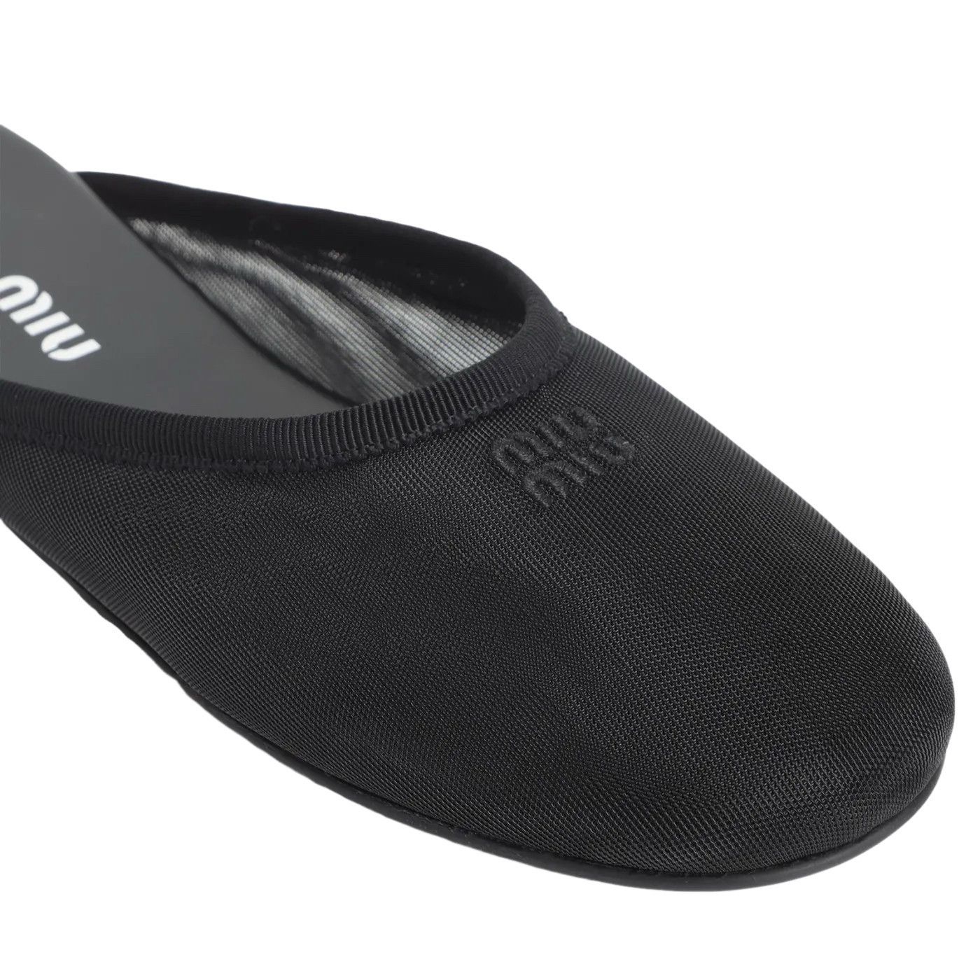 MIU MIU Black Slippers New )