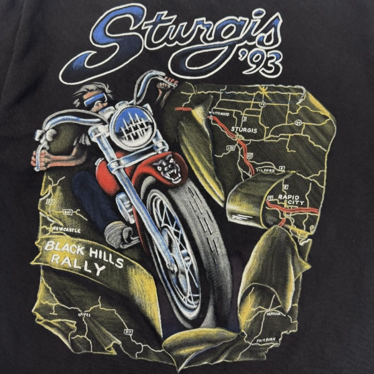 Harley Davidson 1993 Harley Taz Tasmanian Devil Sturgis Looney Tunes Tee Size US L / EU 52-54 / 3 - 4 Thumbnail