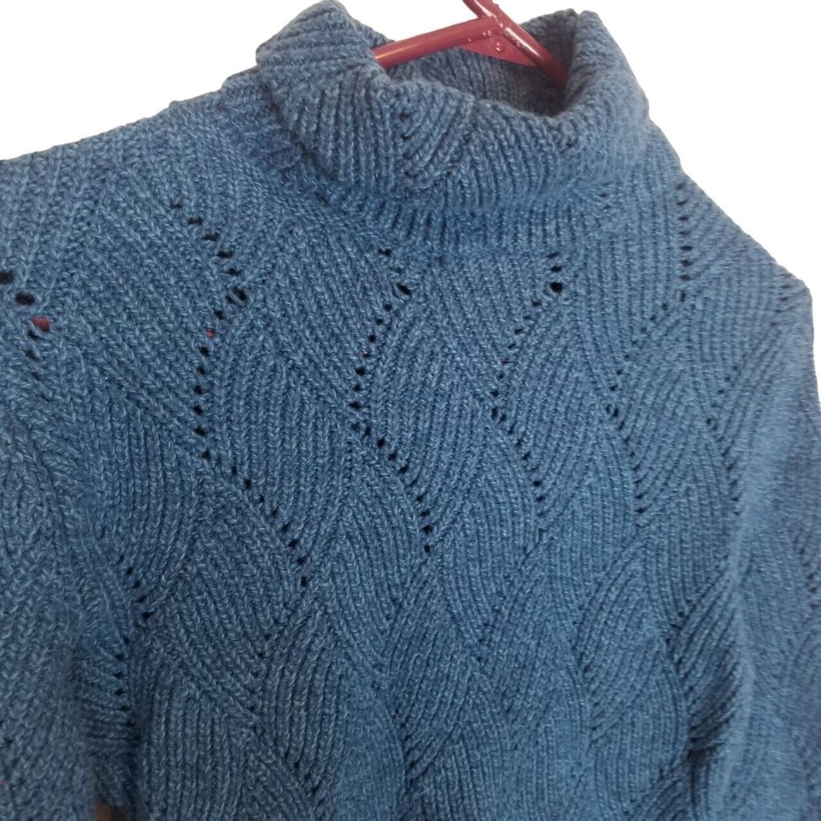 Sundry Sundance Womens Pointelle Knit Silk Cotton Turtleneck PXS Size XS / US 0-2 / IT 36-38 - 5 Thumbnail