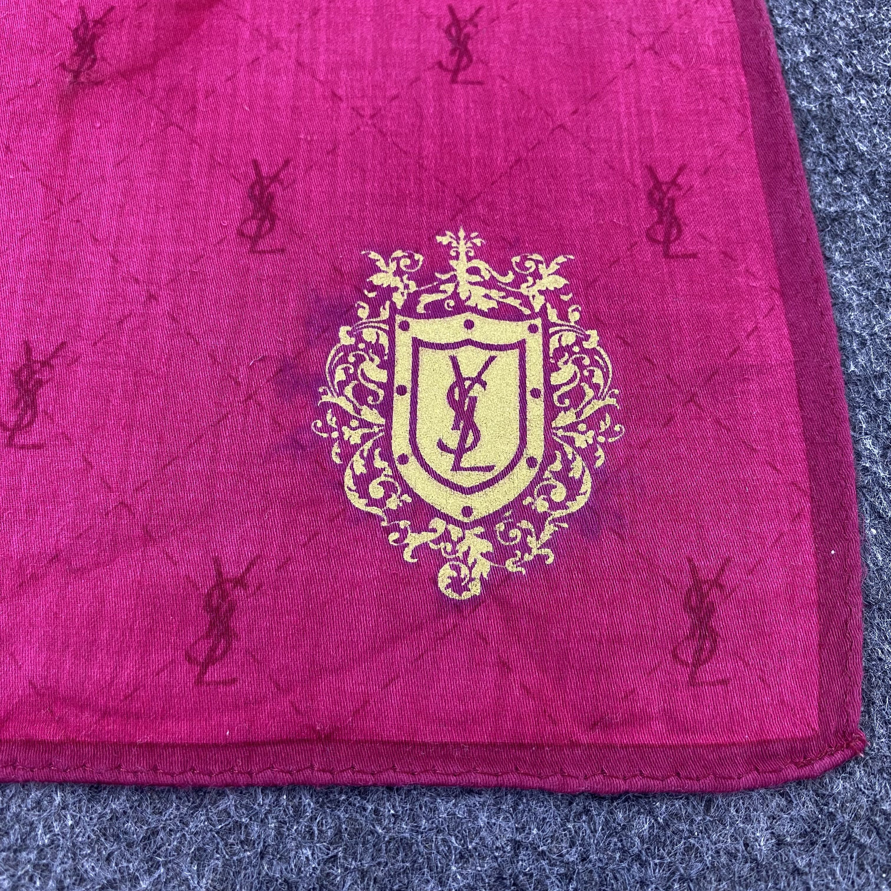Yves Saint Laurent YSL Handkerchief Neckerchief Bandana-B1938 Size ONE SIZE - 7 Thumbnail