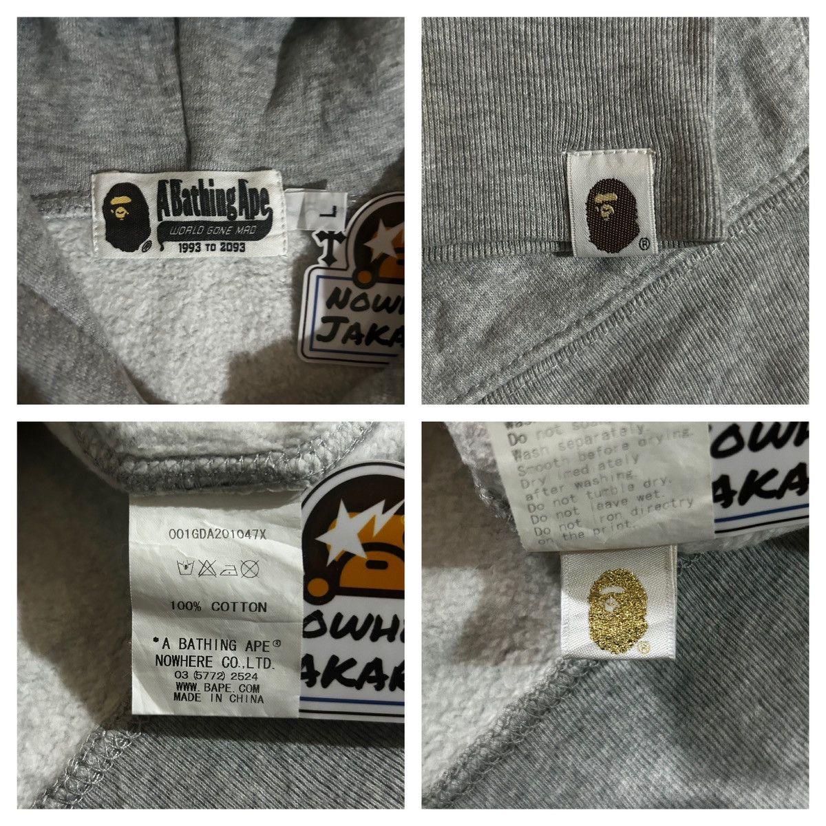 Bape Bape Zip Up Hoodie Size US L / EU 52-54 / 3 - 6 Thumbnail