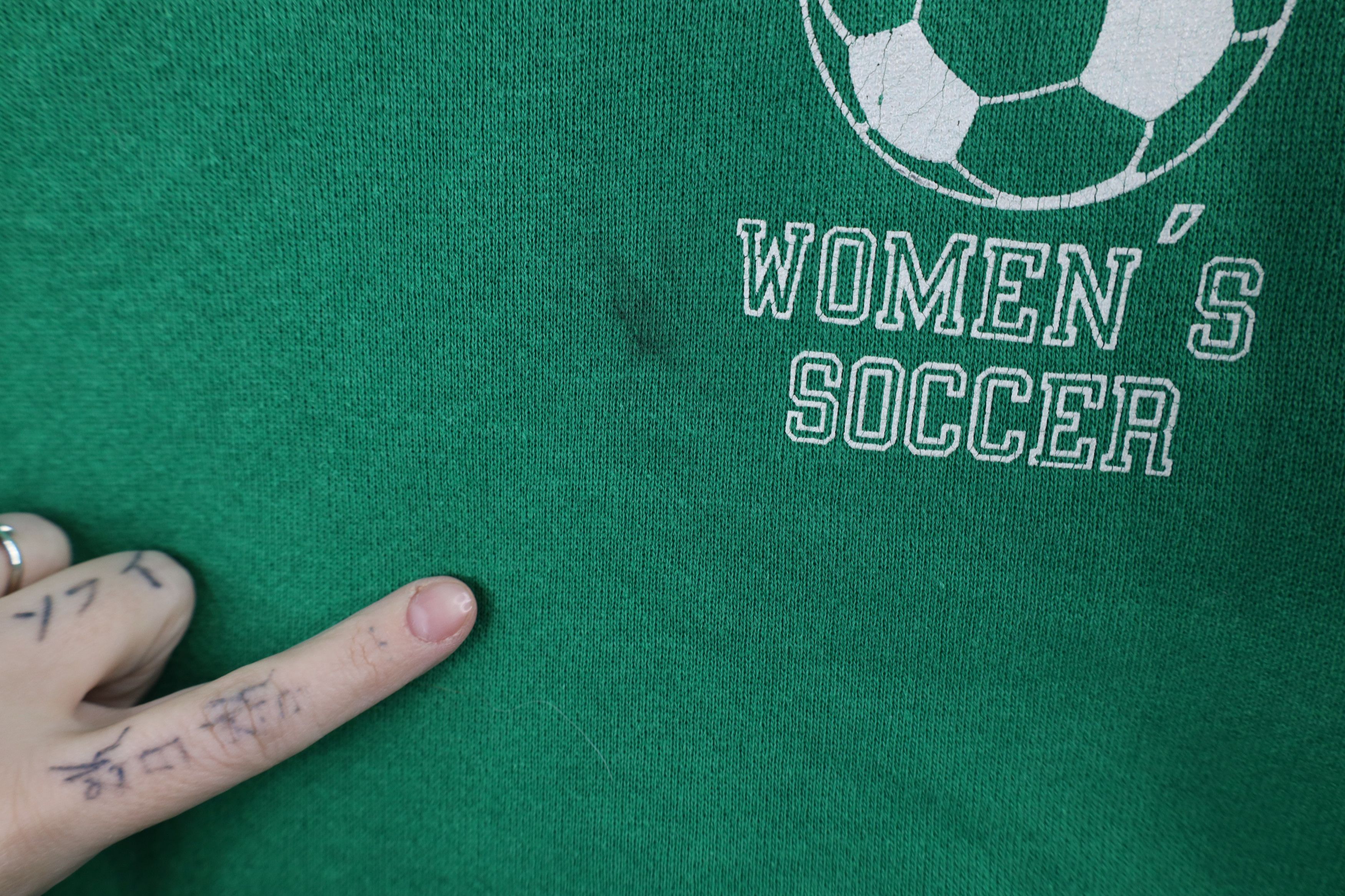 Vintage Vintage 70s 80s Gusset Soccer Hoodie Sweatshirt Green USA Size XL / US 12-14 / IT 48-50 - 5 Thumbnail