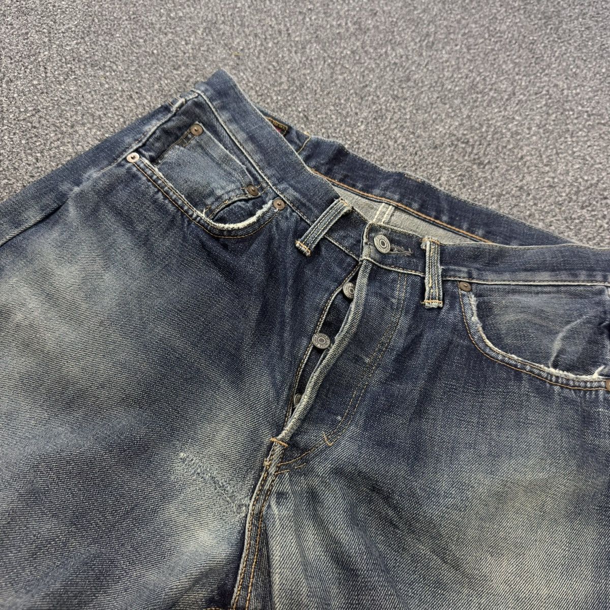 Kapital Vintage Japanese Denim Edwin 505sx Distressed Selvedge Baggy Size US 32 / EU 48 - 13 Thumbnail