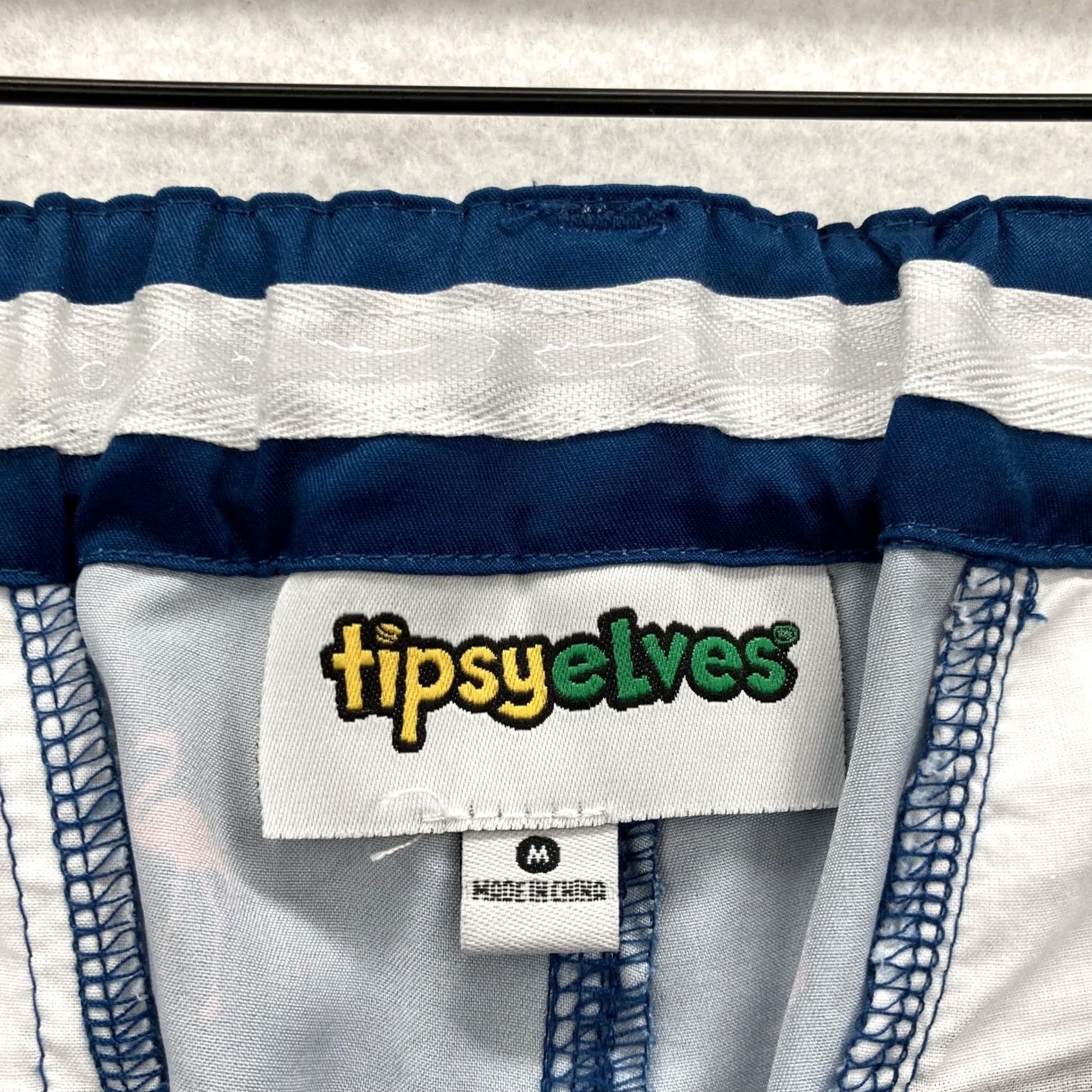 Vintage Tipsy Elves Mens Golf Pants Flamingo Print Navy Blue Flat Front 30in Inseam Stretch Pockets XS? Size US 31 - 4 Thumbnail