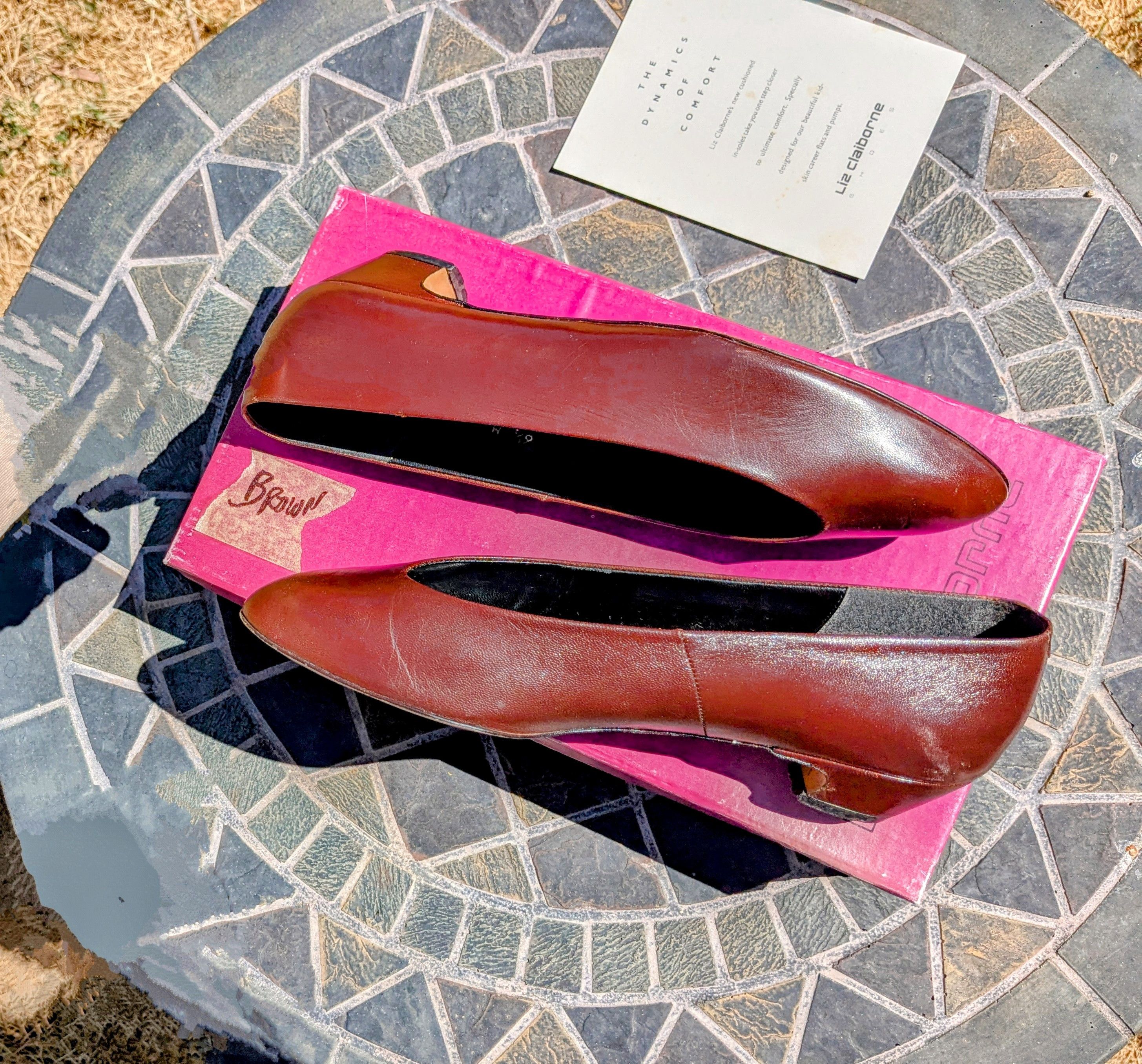 Liz Claiborne VTG Liz Claiborne Gamma Chocolate Spain Heel Pump Shoes Size US 6.5 / IT 36.5 - 8 Thumbnail