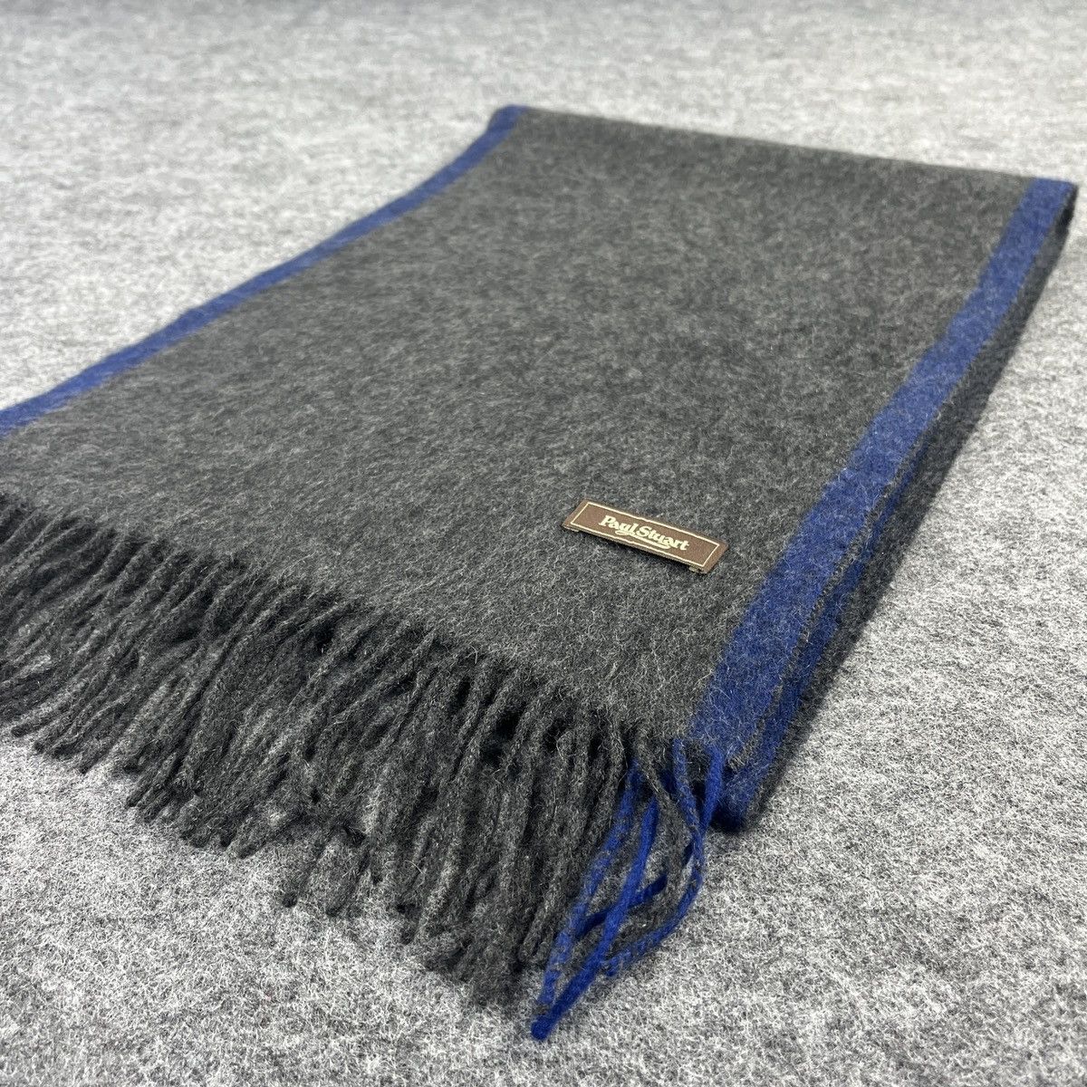 Paul Stuart × Vintage Paul Stuart Cashmere Scarf / Muffler / Neckwear T991 Size ONE SIZE - 4 Thumbnail