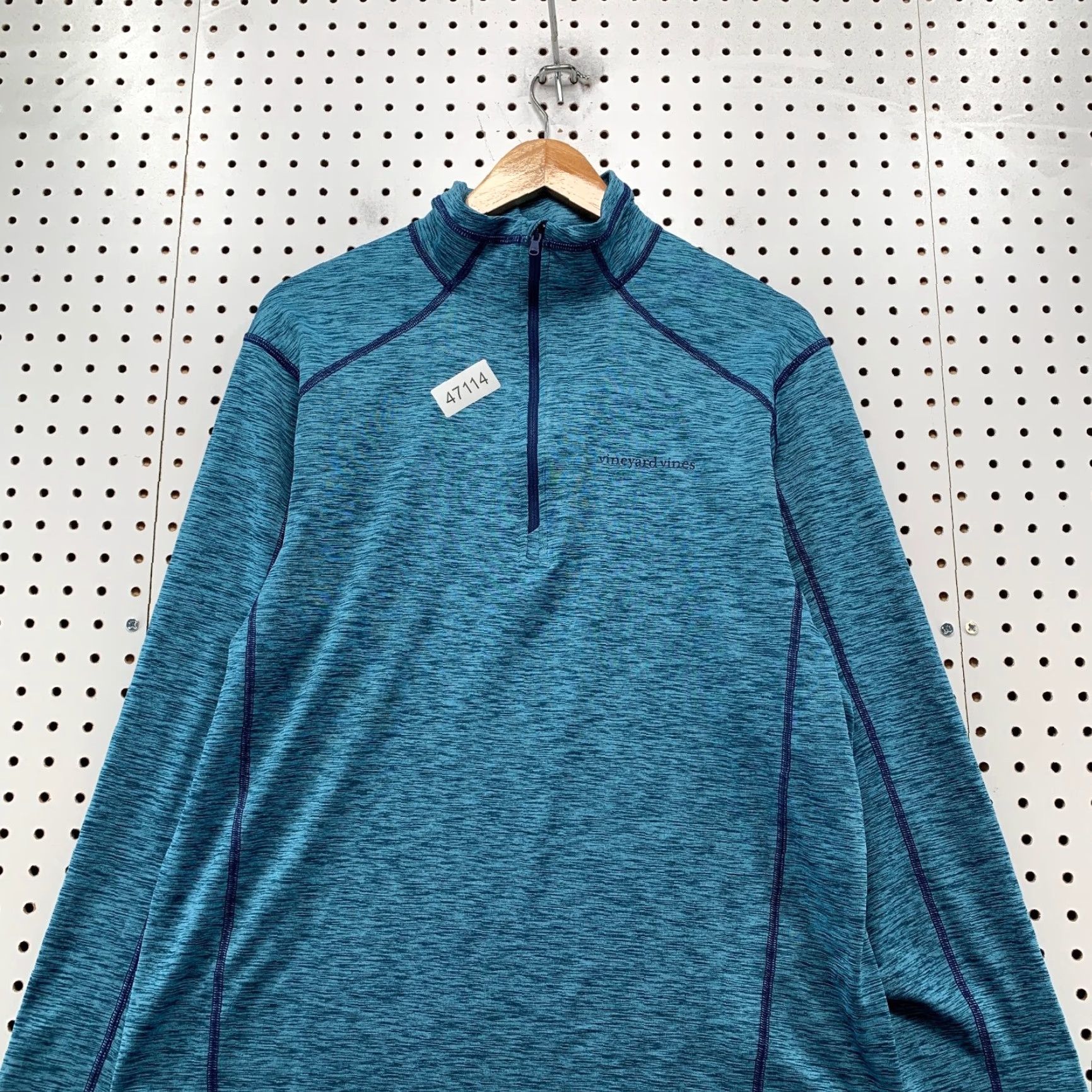 Vineyard Vines Vineyard Vines Performance Pullover 1/4 Zip Mens Small Blue Sankaty Long Sleeve Shirt Size US S / EU 44-46 / 1 - 4 Thumbnail
