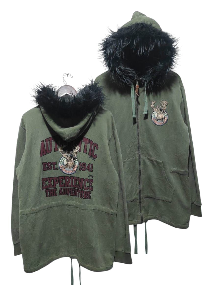 Jeep Jeep Zip Fur Hoodie Jacket LGB style Size US XL / EU 56 / 4 - 2 Thumbnail