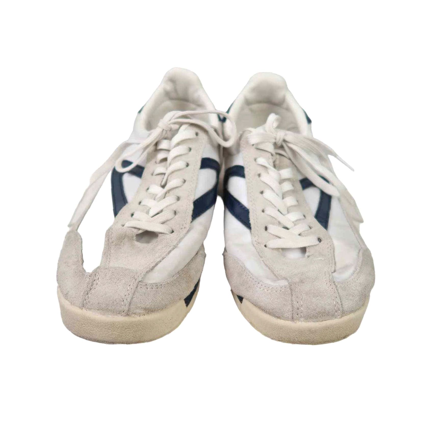 Tretorn Tretorn Sneaker Women's 7 White Navy Rawlins Retro Casual Suede Fabric Spring Summer Fall Size US 7 / IT 37 - 2 Thumbnail