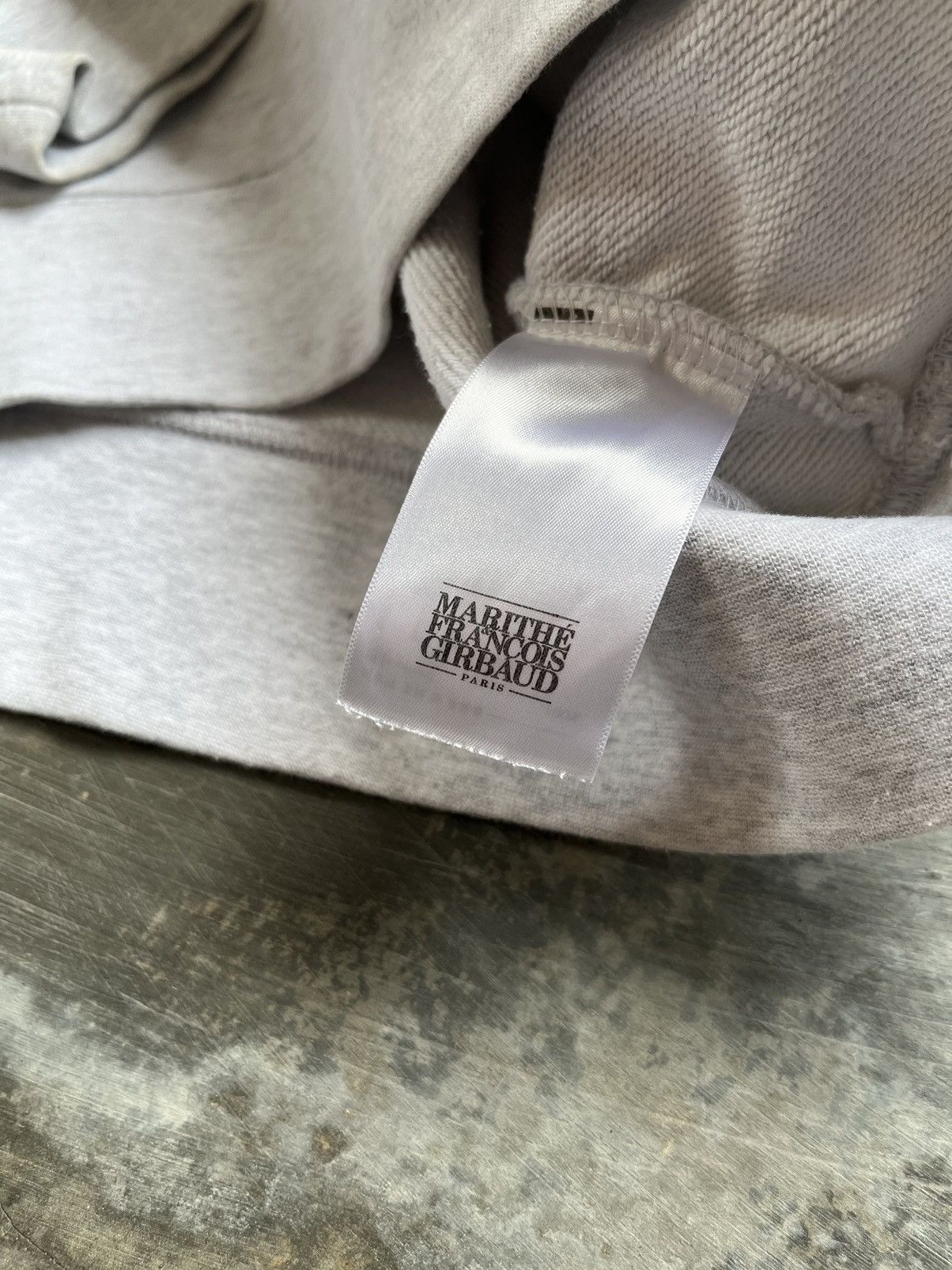 Marithe + Francois Girbaud Marithe francois girbaud paris mini logo grey sweatshirt Size US M / EU 48-50 / 2 - 9 Thumbnail