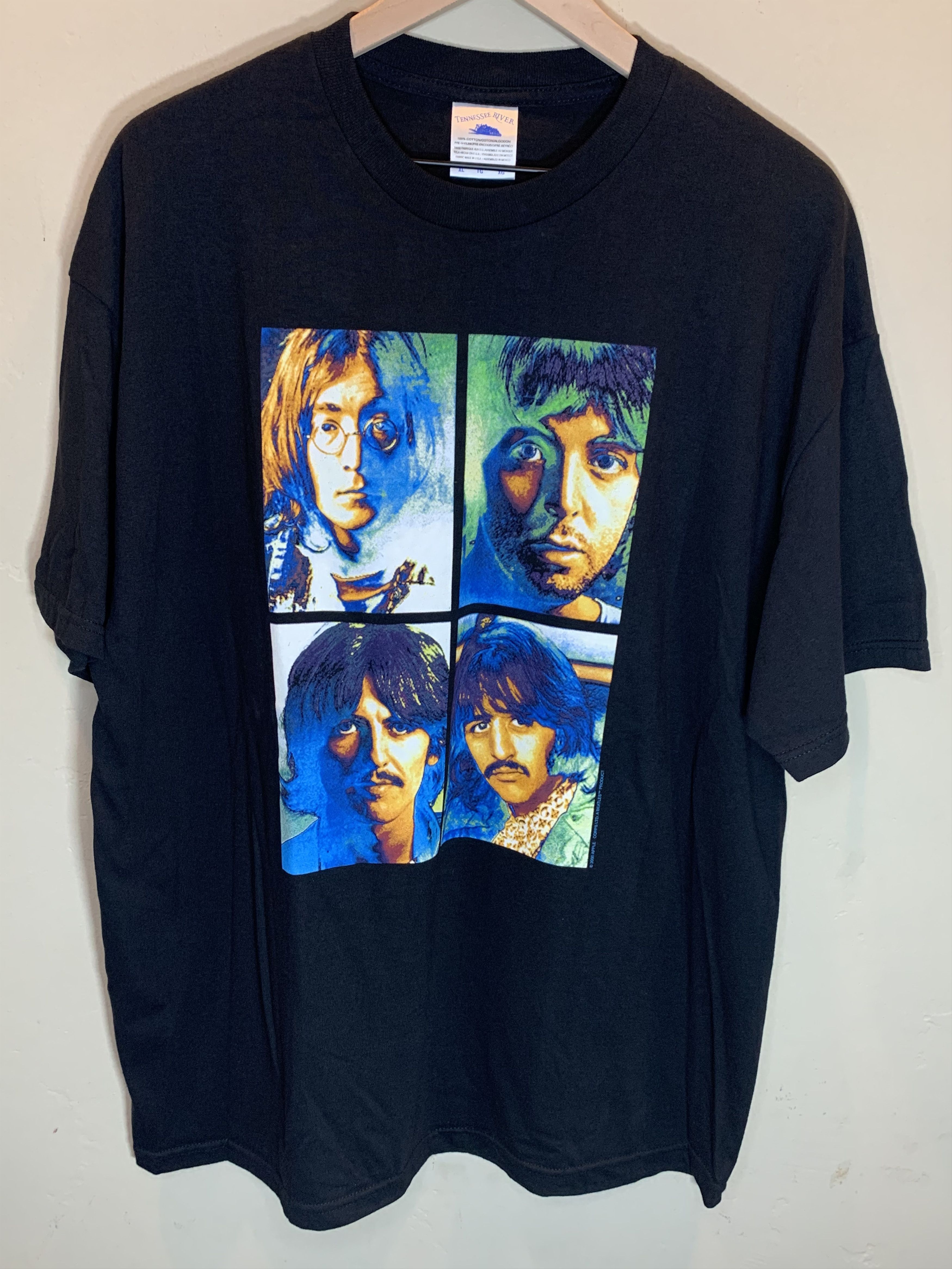 Band Tees *RARE* Vintage The Beatles Let It Be Psychedelic Art T-Shirt Size US XL / EU 56 / 4 - 1 Thumbnail