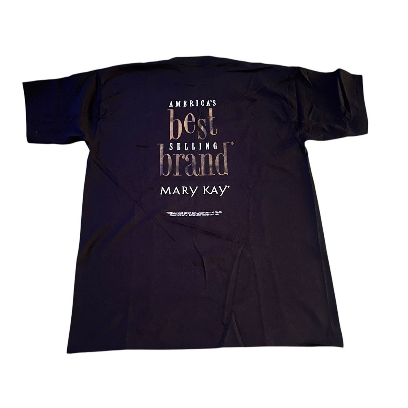 Vintage Mary Kay | Vintage 1998 Black Shirt Best Brands Letter Y2K Size L / US 10 / IT 46 - 1 Thumbnail