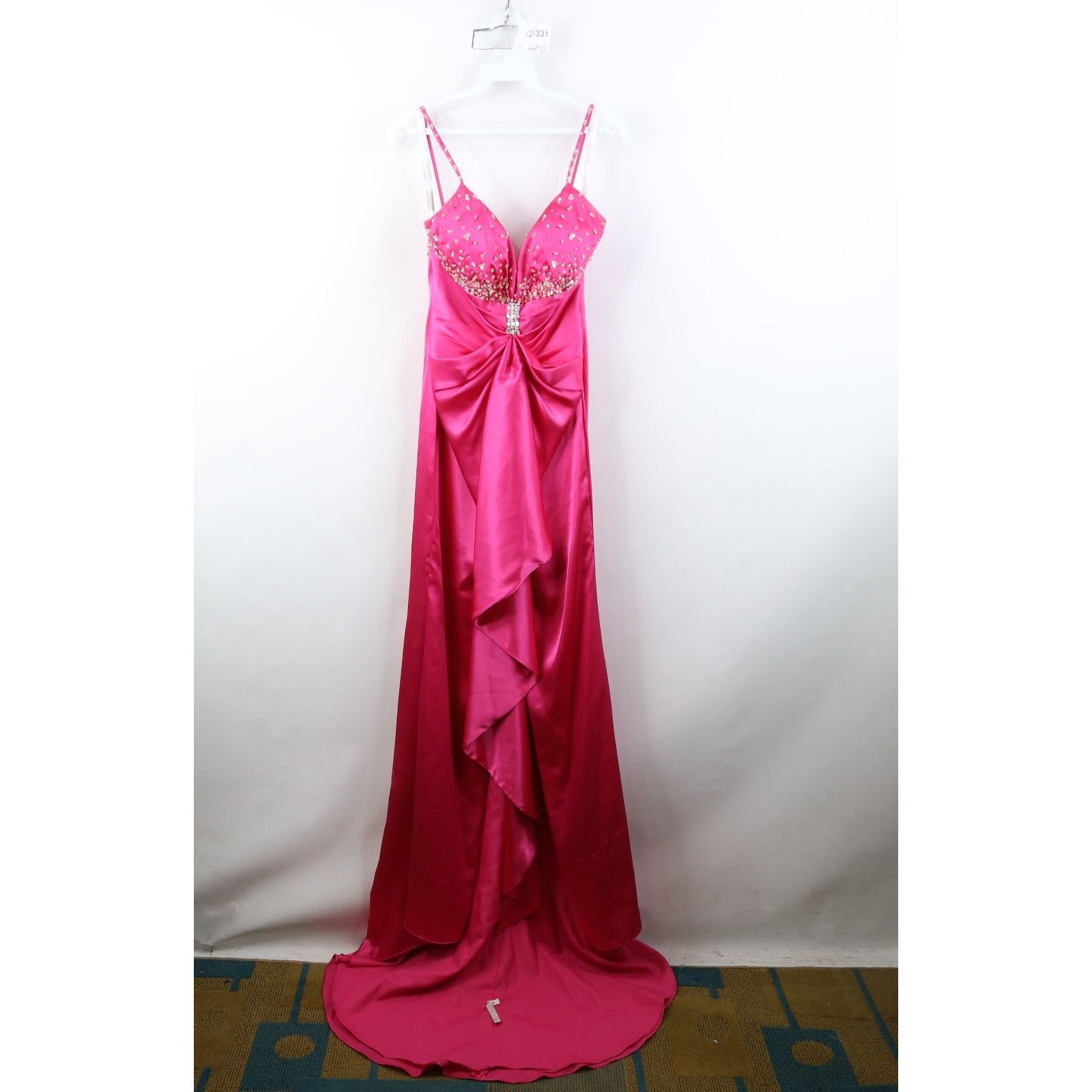Vintage Vintage 90s Y2K Babydoll Beaded Rhinestone Wedding Dress Size XL / US 12-14 / IT 48-50 - 1 Thumbnail