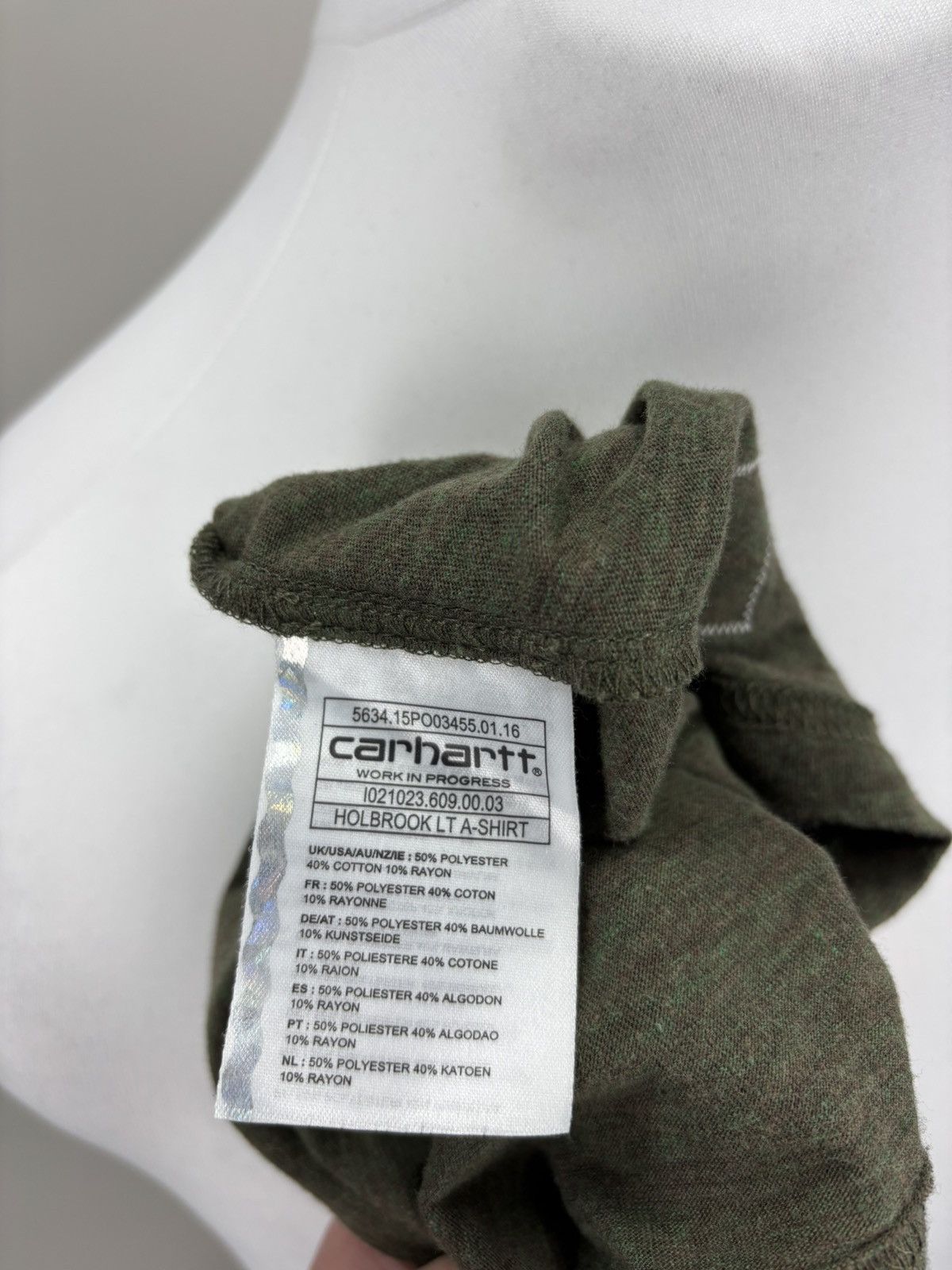 Carhartt Mens t shirt Carhartt Size L Color Green Size US L / EU 52-54 / 3 - 9 Thumbnail