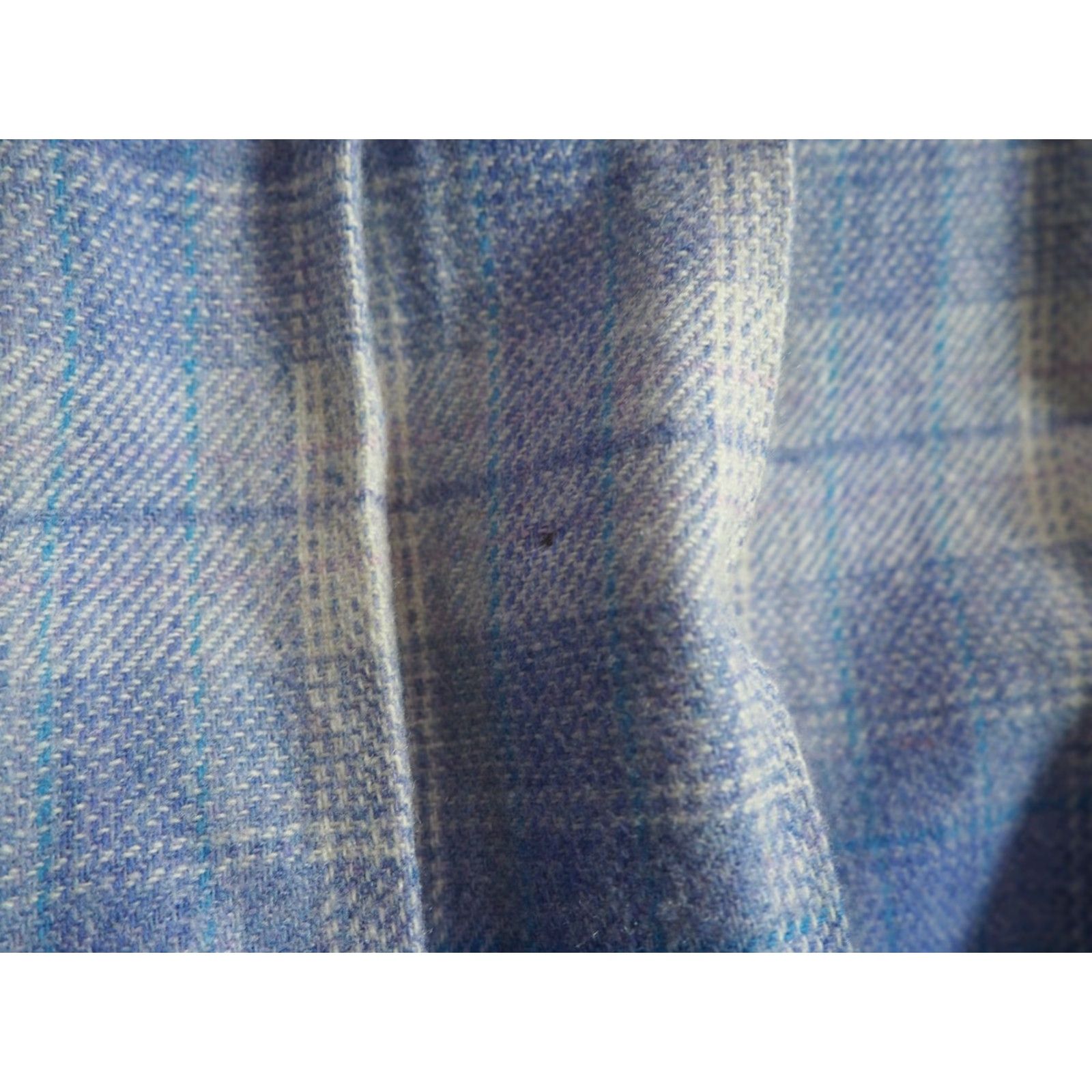 Pendleton VTG Pendleton Wool Blue White Plaid Tartan Skirt 27W Women 1970s Hippy Casual Wool 100% Original Canada US Built Size 27" / US 4 / IT 40 - 6 Thumbnail
