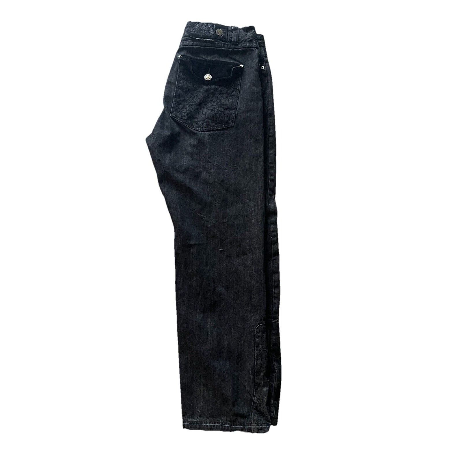 Other Vintage Crown Holder Y2K Baggy Jeans Embroidered 40/34 Size US 40 / EU 56 - 3 Thumbnail