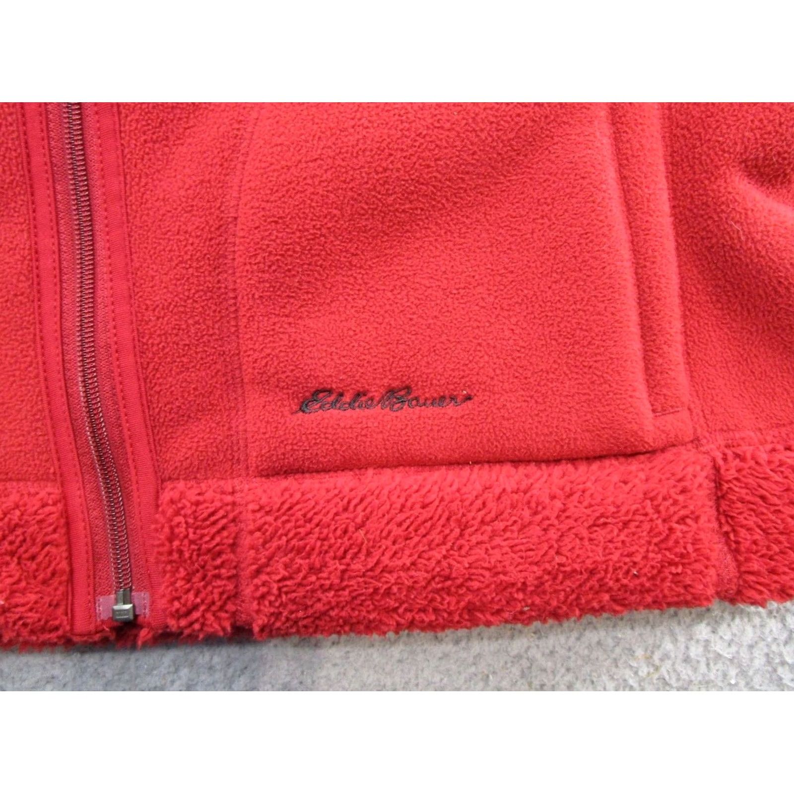 Eddie Bauer Eddie Bauer Red Fleece Faux Fur Full Zip Vest Reversible Women’s XL Outdoor Vest Womens Red Fleece Reversible Eddie Bauer XL Size XL / US 12-14 / IT 48-50 - 2 Thumbnail