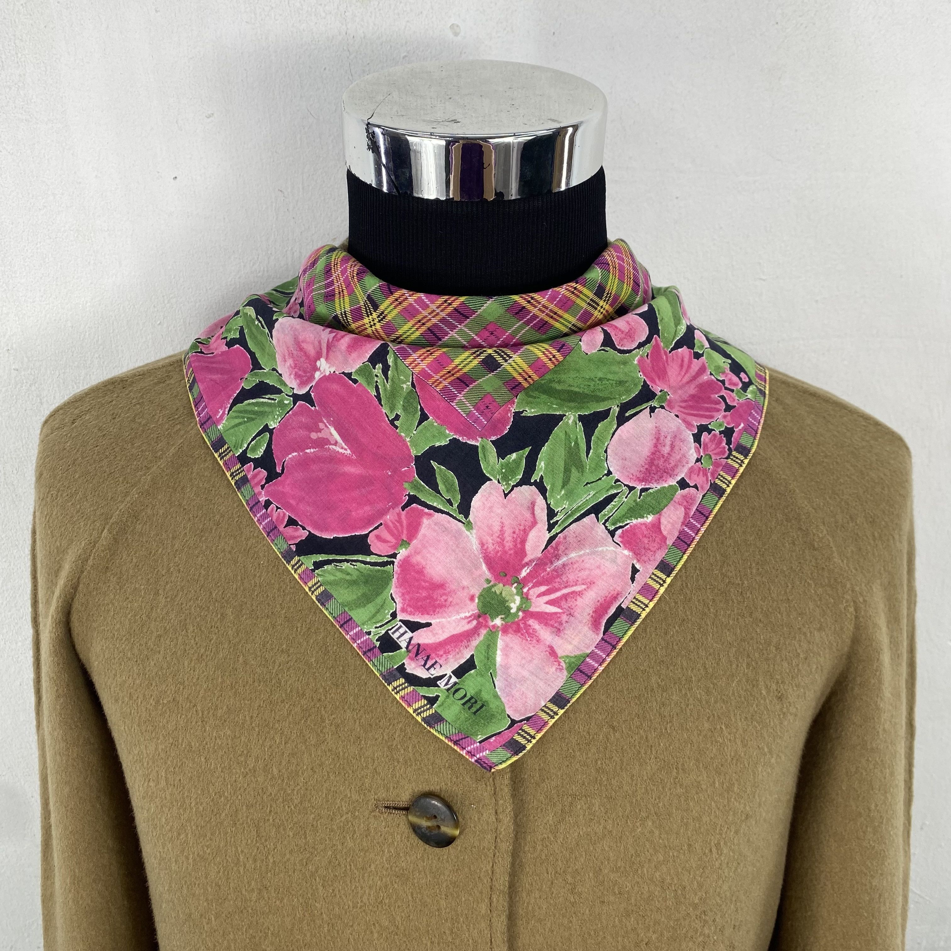 Hanae Mori Vintage Hanae Mori Handkerchief Neckerchief Bandana H448Q Size ONE SIZE - 2 Thumbnail