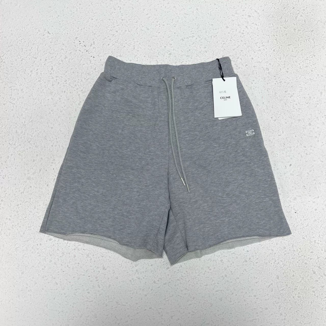 Celine Celine Triomphe Logo Embroidered High-Waist Shorts Size 27" / US 4 / IT 40 - 1 Thumbnail