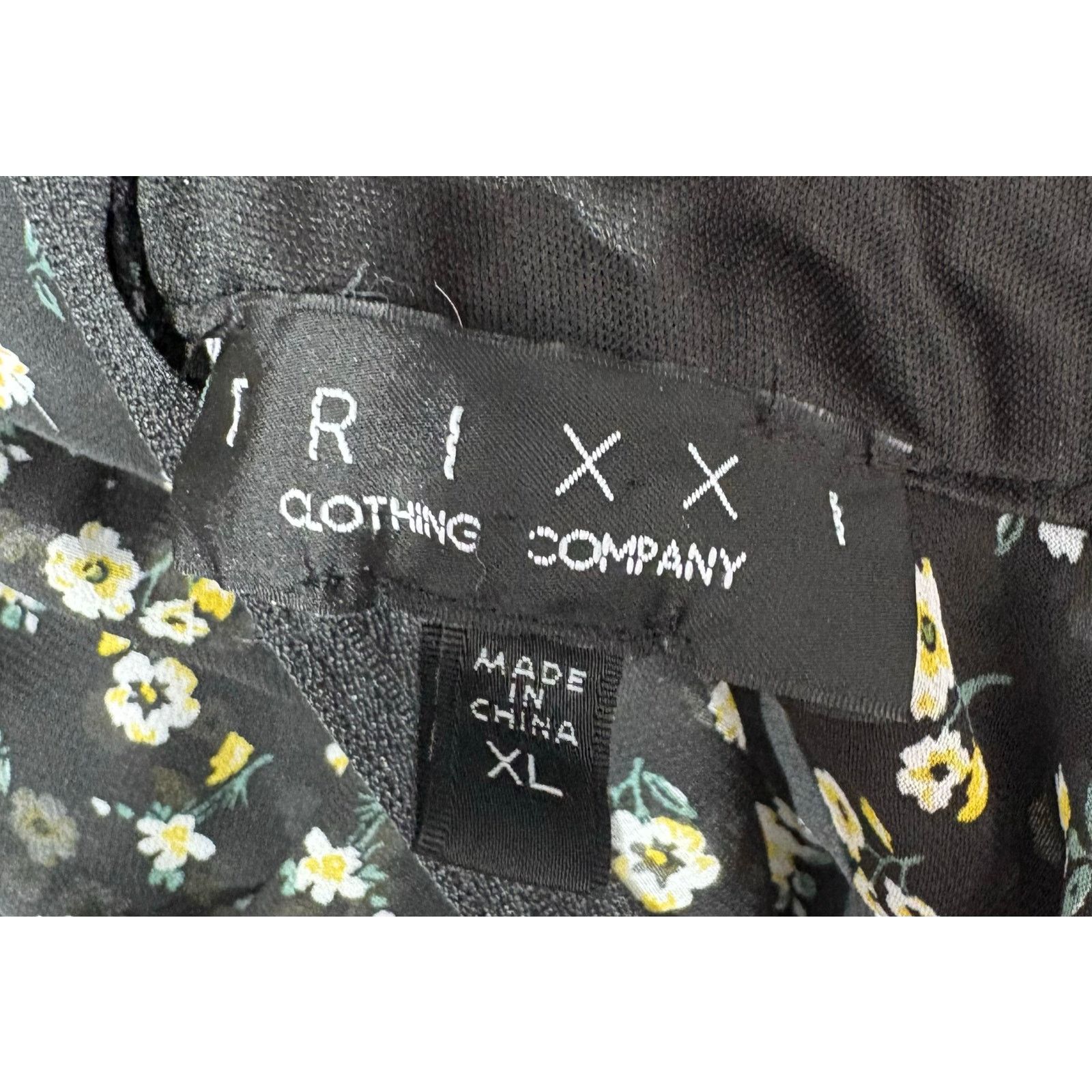 Other Trixxi | Floral Ruffle Neck Long Sleeve Dress Polyester | XL Size XL / US 12-14 / IT 48-50 - 3 Thumbnail
