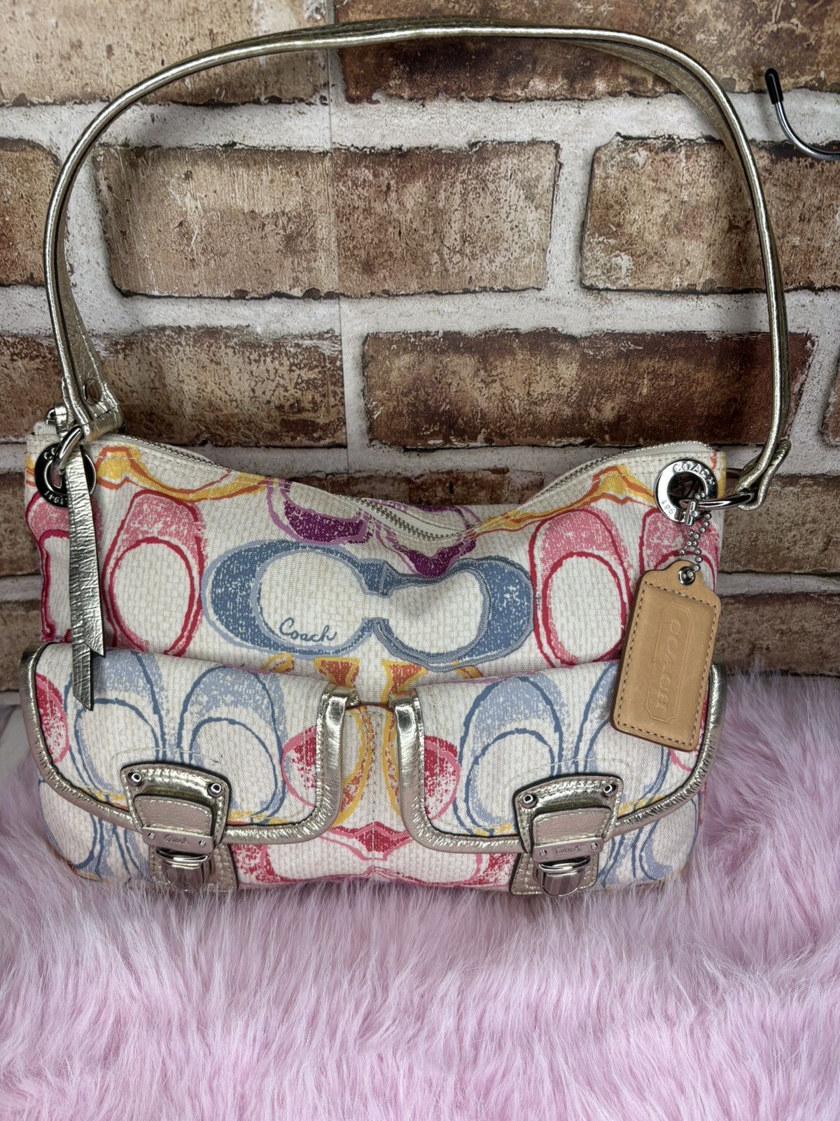 Coach Coach Poppy Signature Canvas Dream C Scribble handbag Size ONE SIZE - 1 Thumbnail